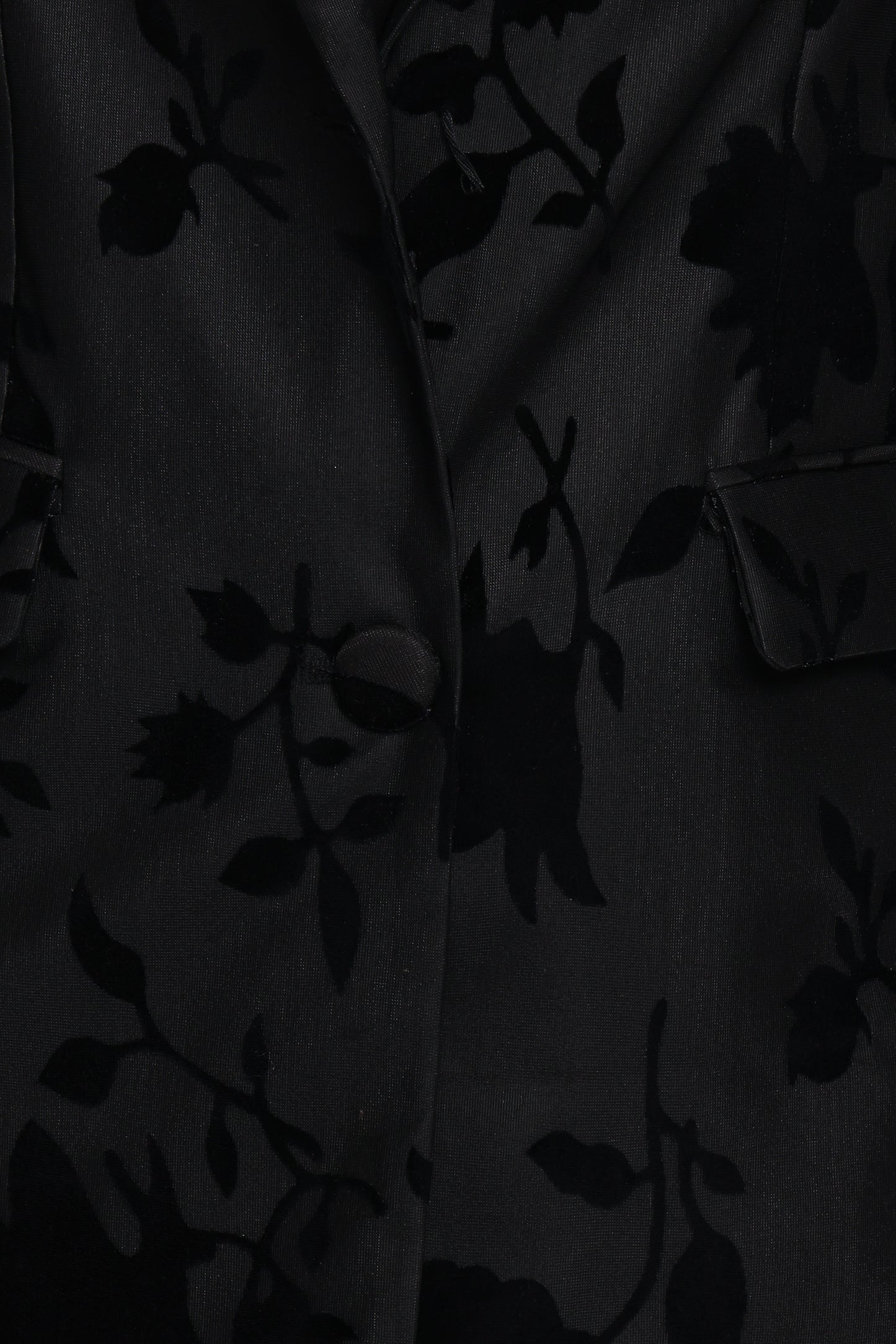 Ollie Burnout Blazer - Black Velvet