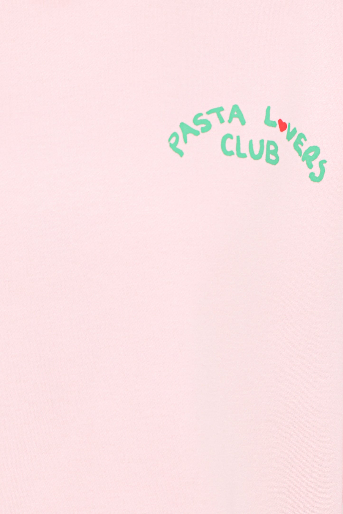 Pasta Lovers Club Graphic Sweater - Pink