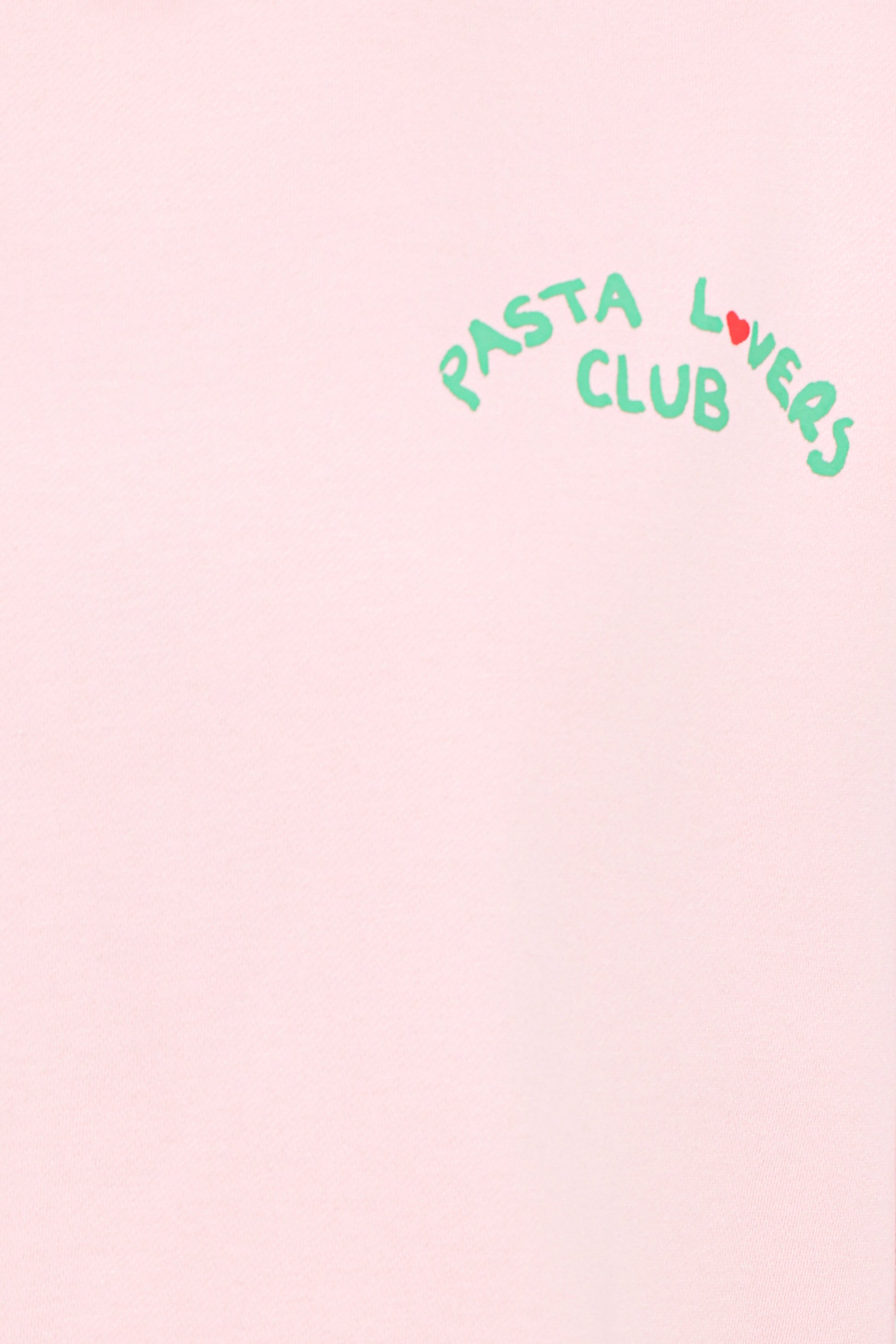 Pasta Lovers Club Graphic Sweater - Pink