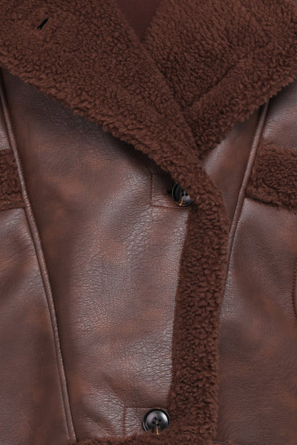 Sherpa Car Coat - Chocolate