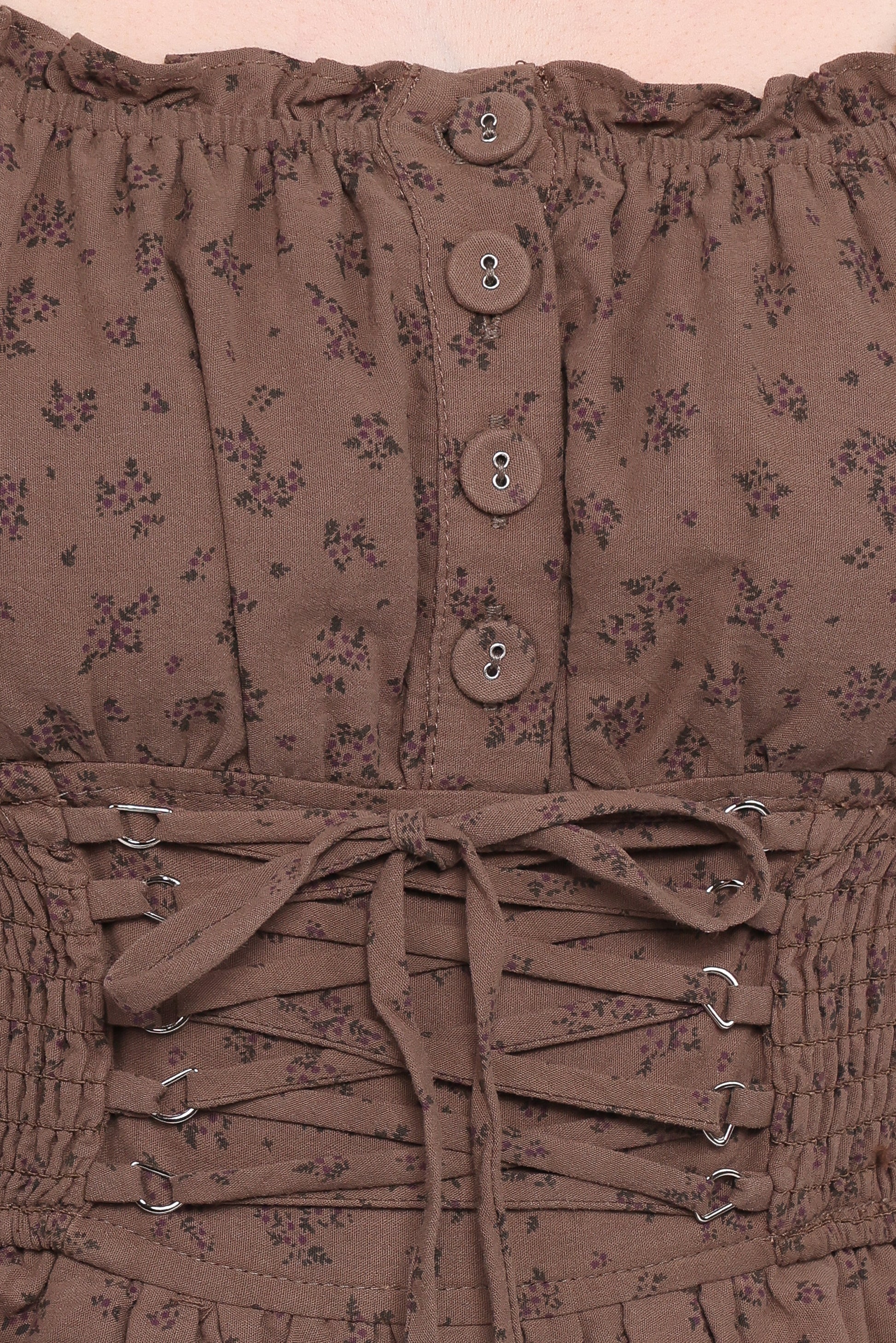 Bridget Jumpsuit - Taupe Purple Floral