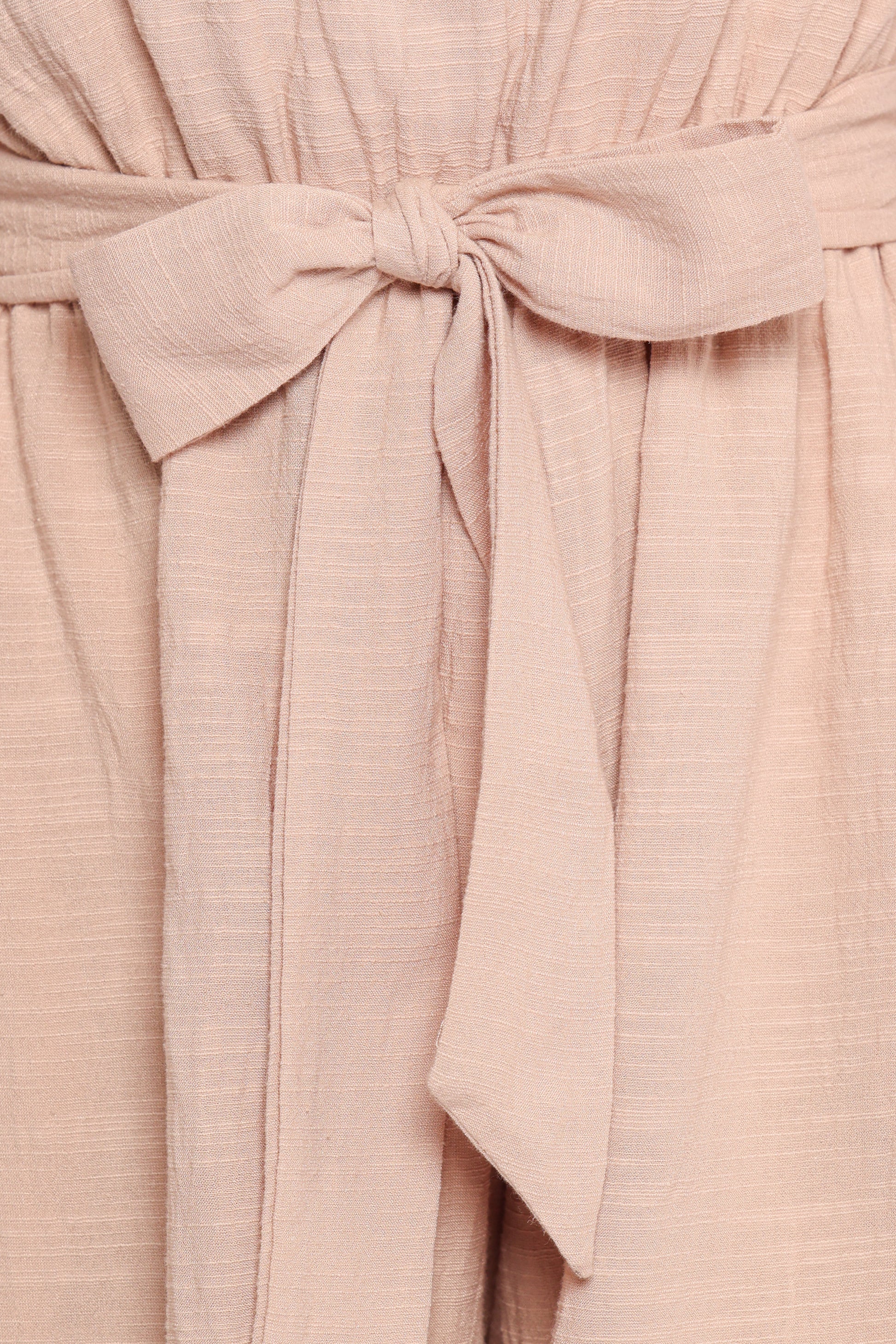 Levana One Shoulder Romper - Beige