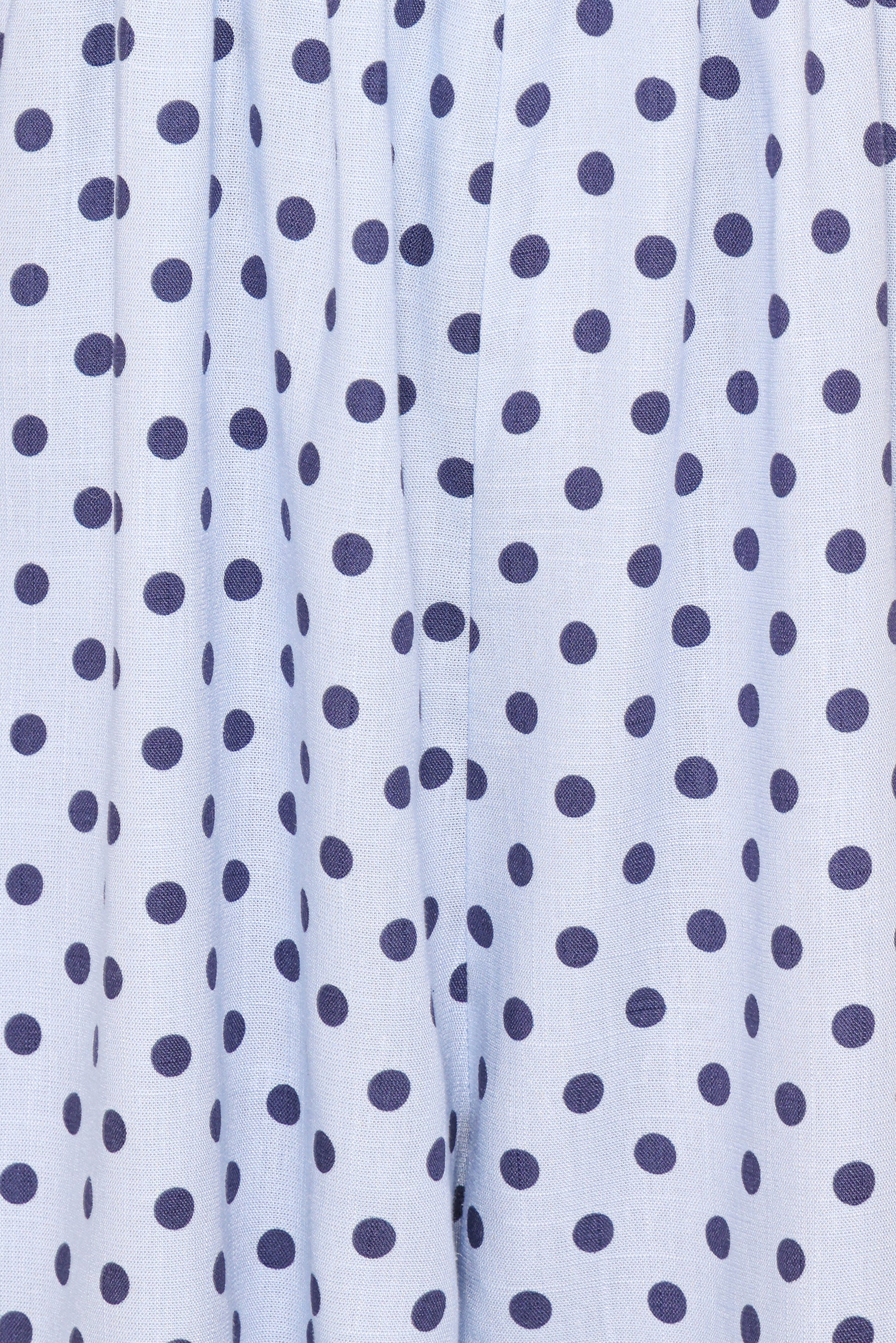 Quinley Romper - Blue Polka Dot