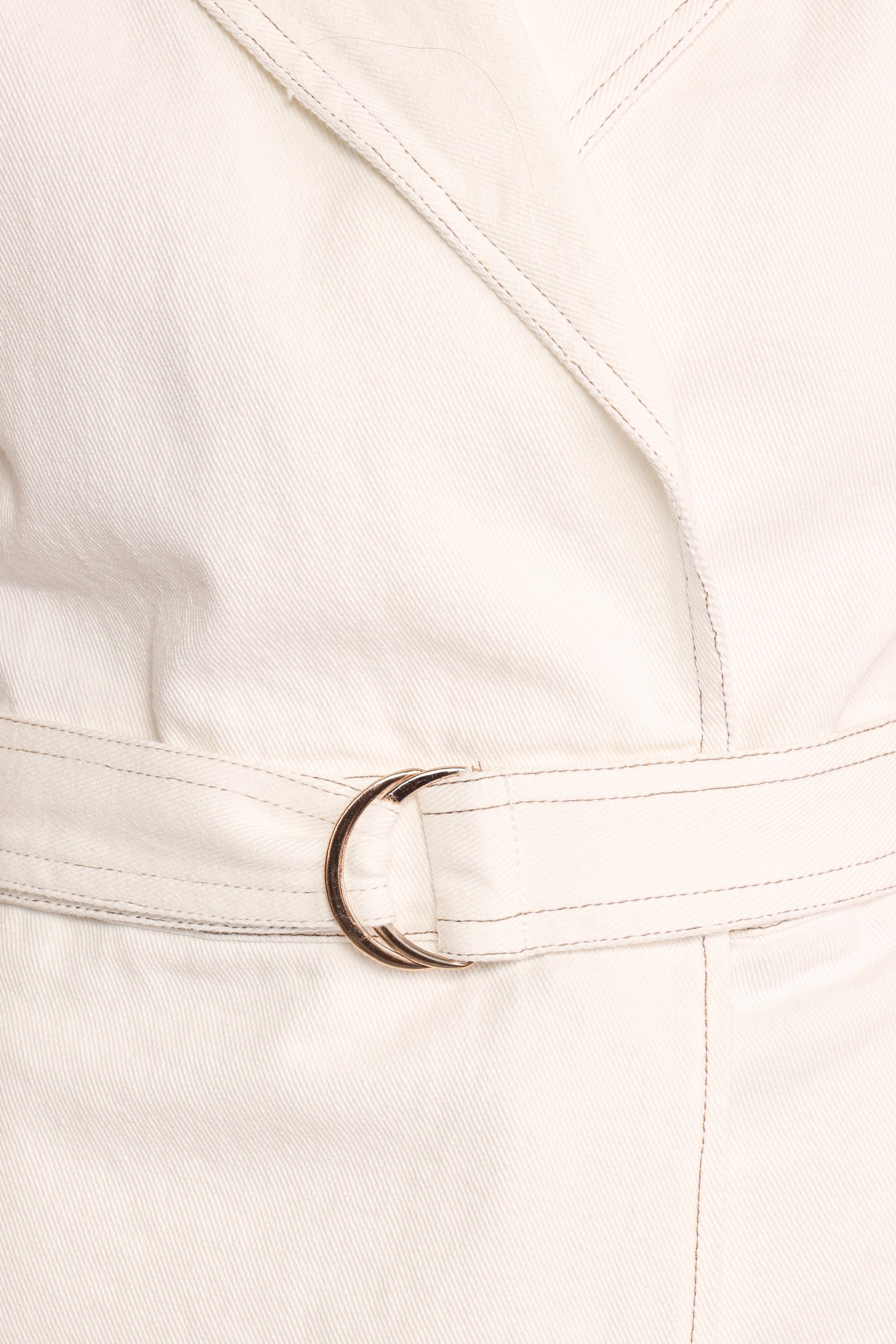 Rhi Denim Romper - White