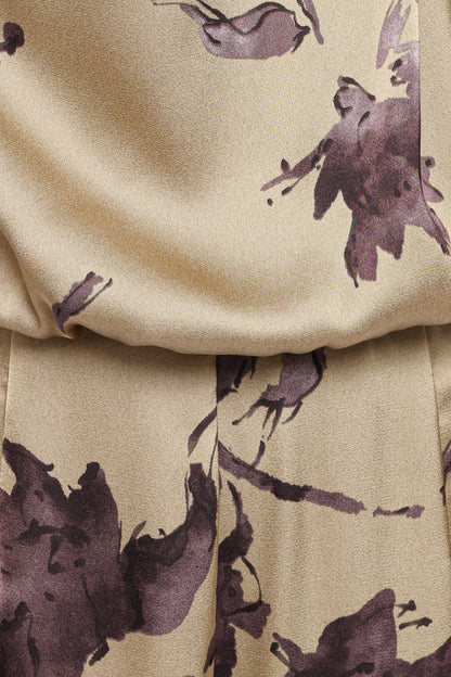 Savannah Jumpsuit - Gold Floral