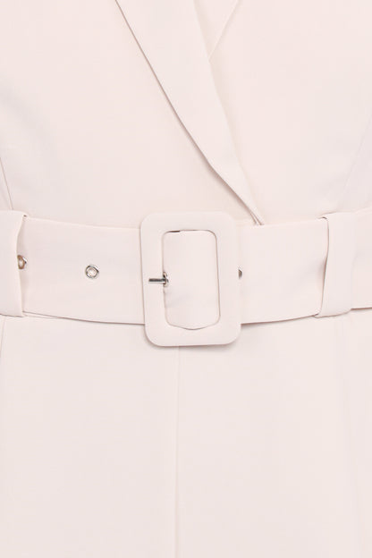 Sienna Belted Jumpsuit - Beige