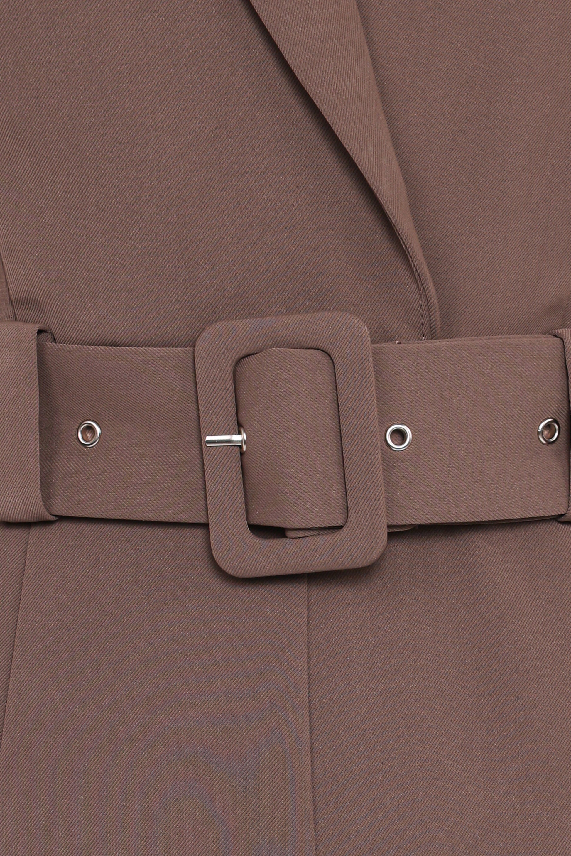 Sienna Belted Jumpsuit - Khaki Brown