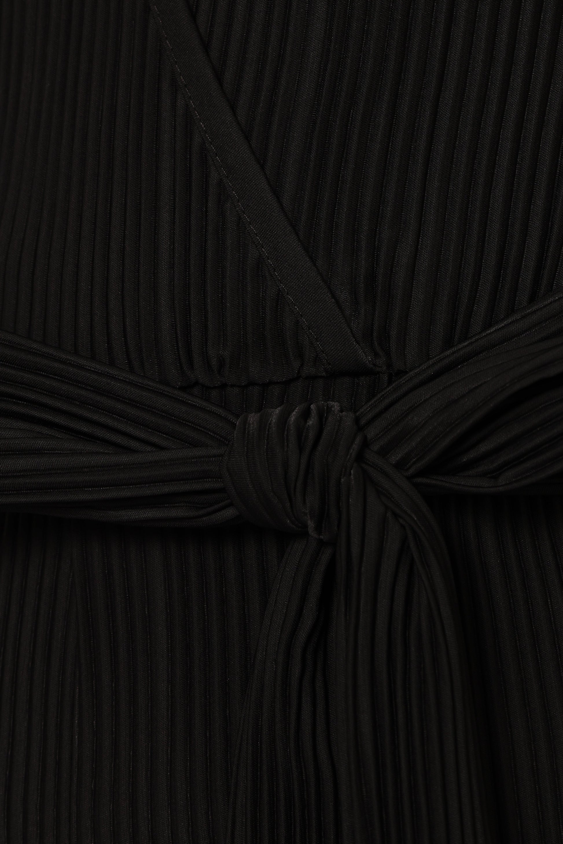 Solange Plisse Jumpsuit - Black