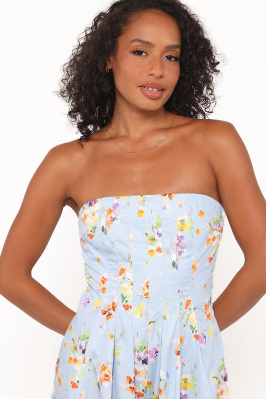 Wren Jumpsuit - Cornflower Blue Floral