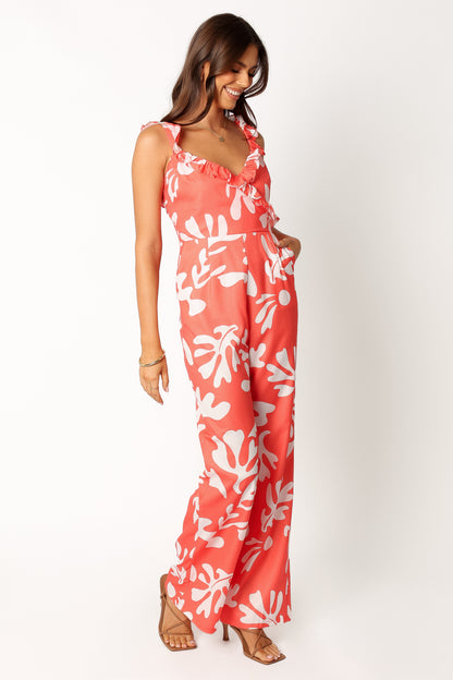 Payton Jumpsuit - Melon White