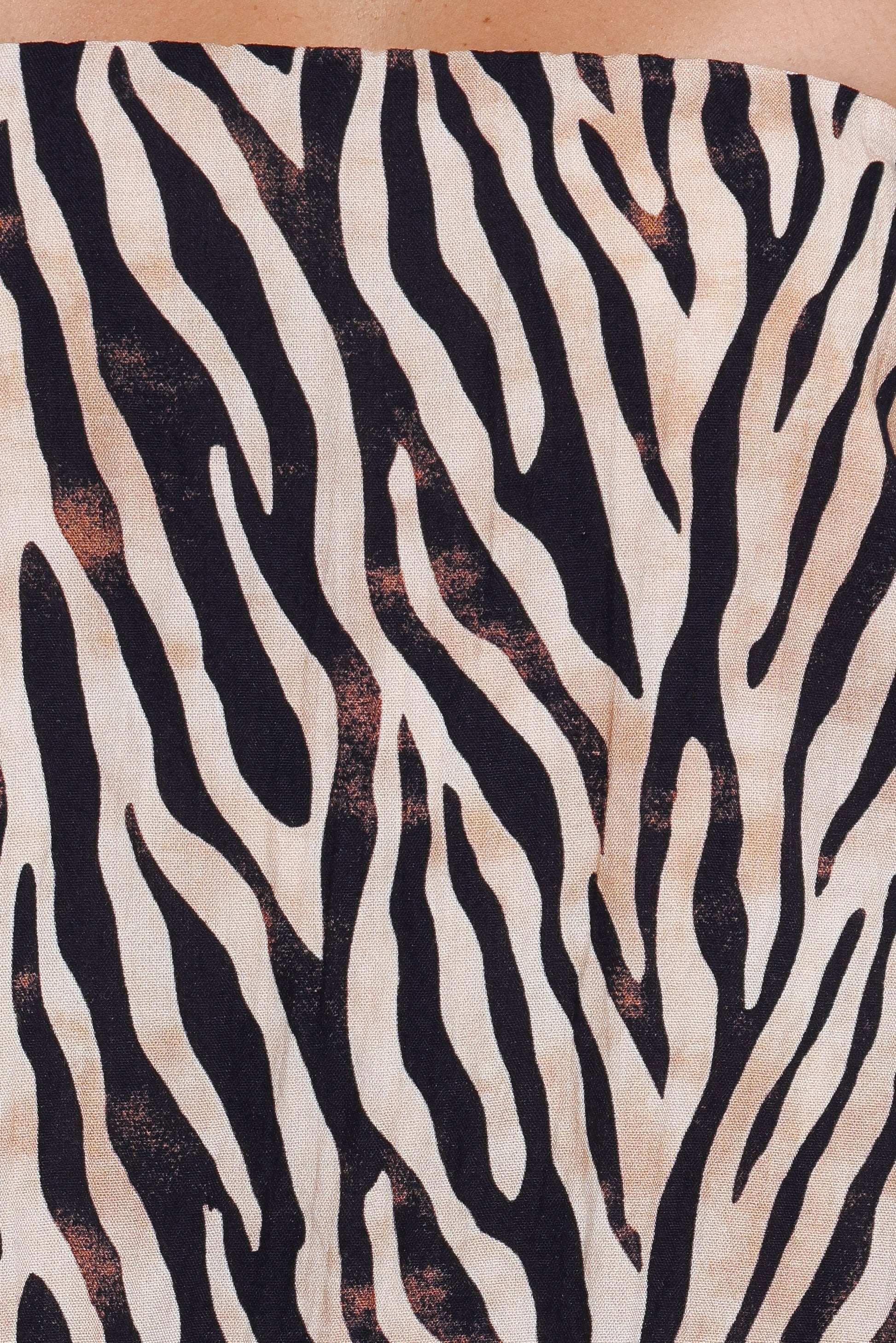 Agnes Skirt Set - Brown Zebra