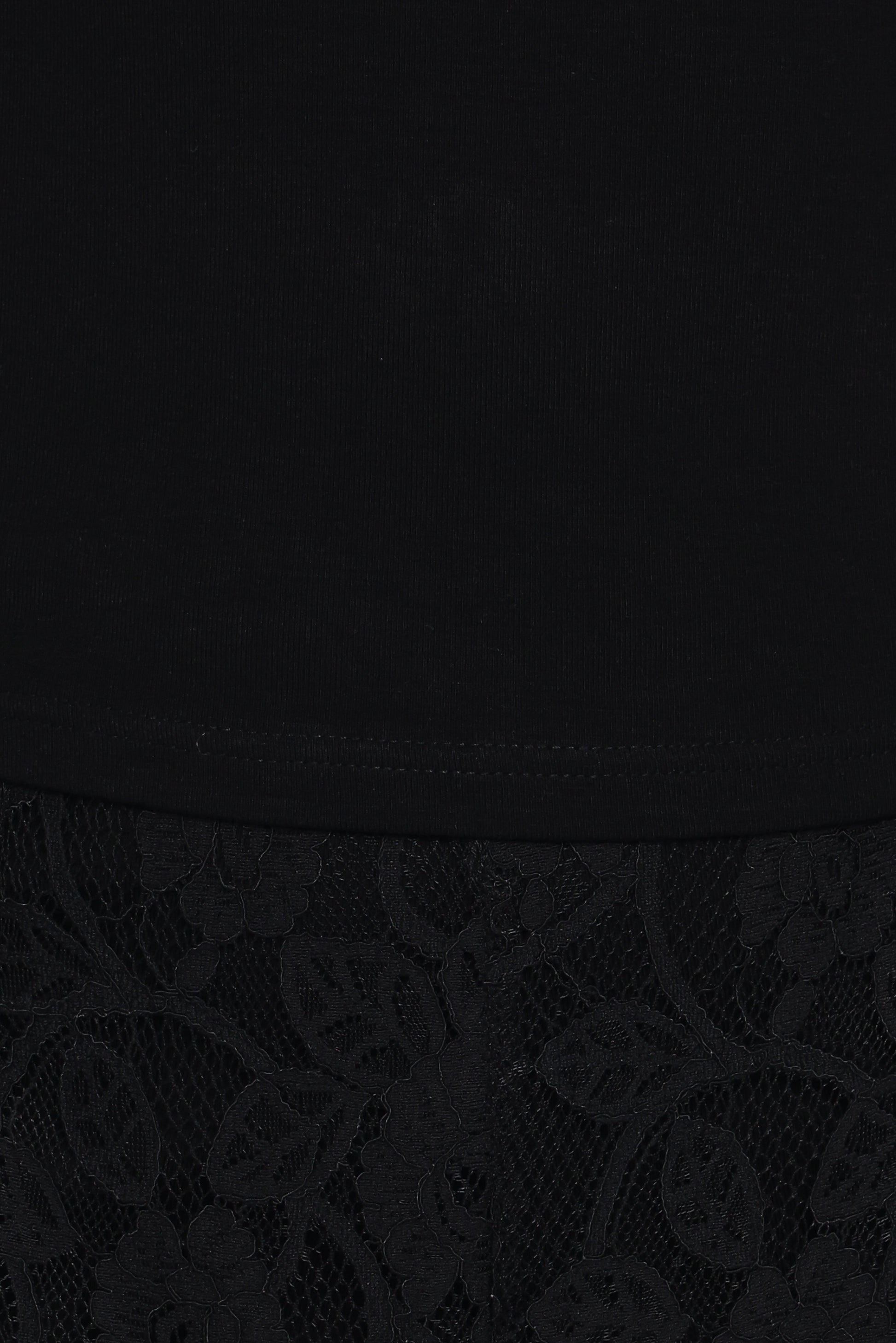 Alina Lace Pant Set - Black