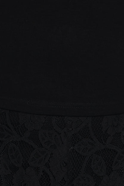 Alina Lace Pant Set - Black