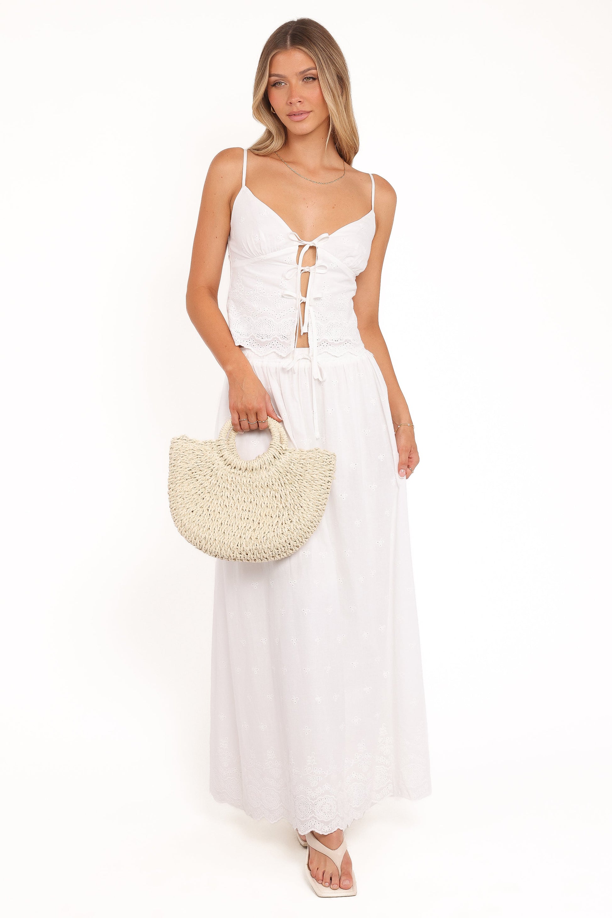 Blaire Skirt Set - White
