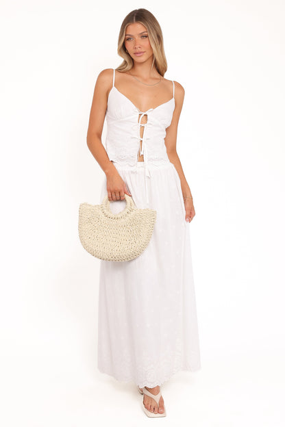 Blaire Skirt Set - White