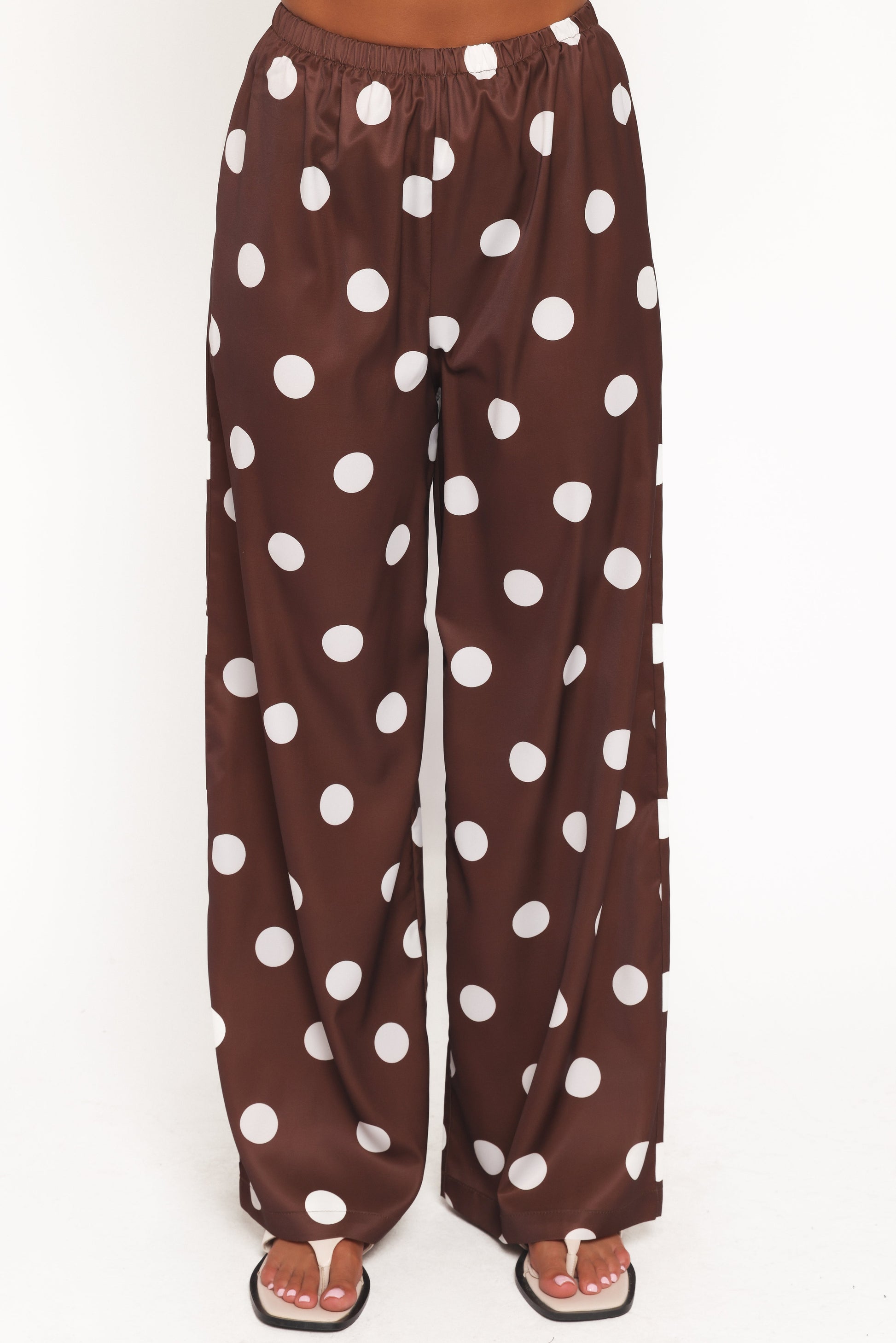 Brielle Polka Dot Set - Brown Polka Dot