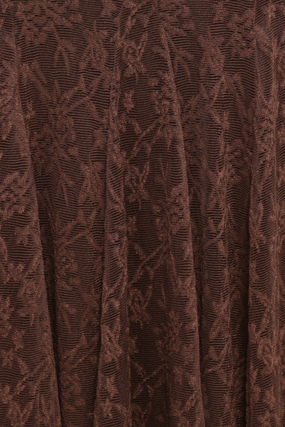 Bromley Lace Skirt Set - Brown