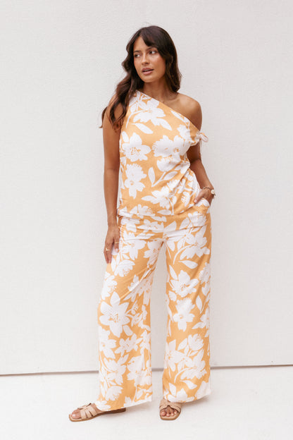 Flynn Pant Set - Yellow Floral