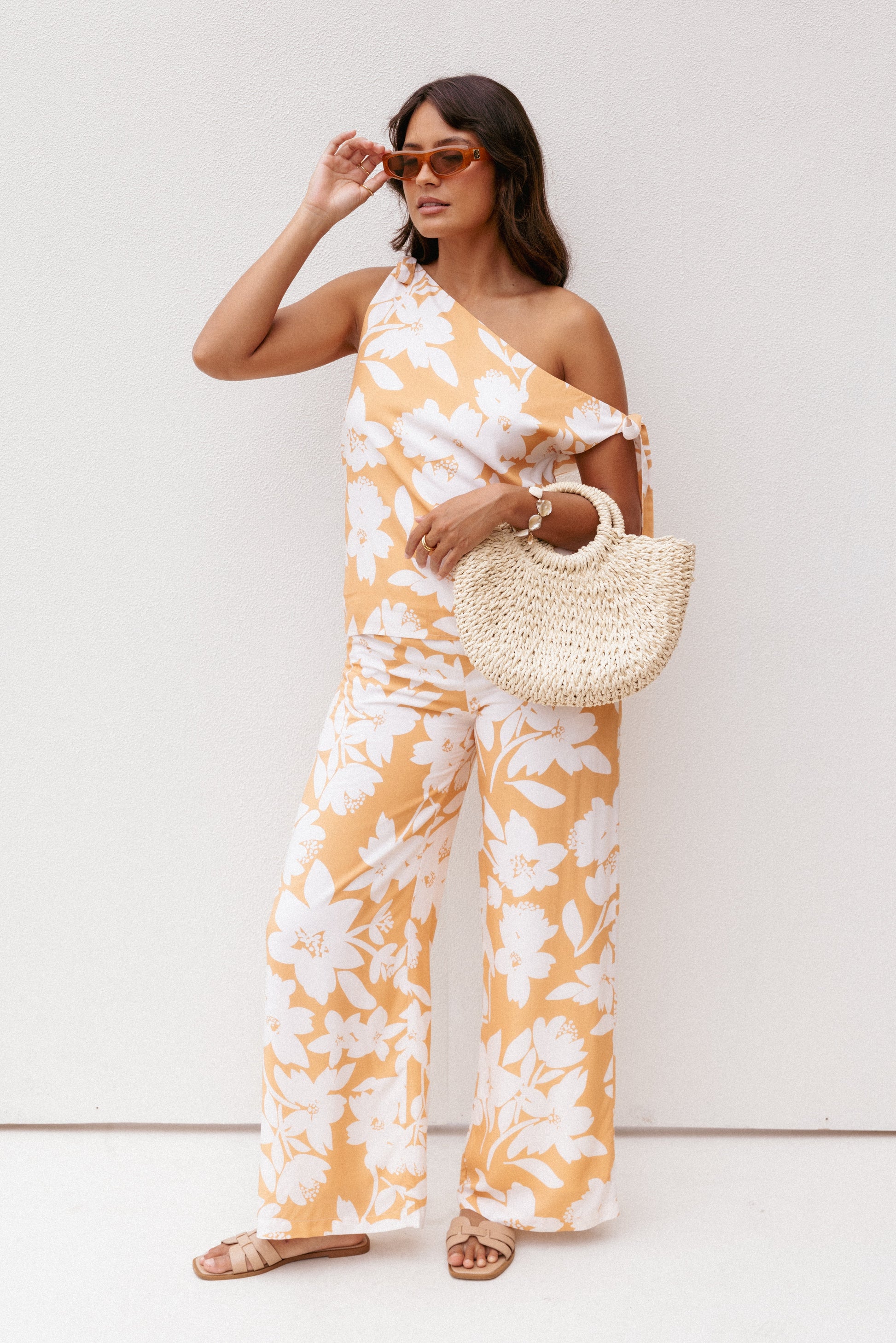 Flynn Pant Set - Yellow Floral