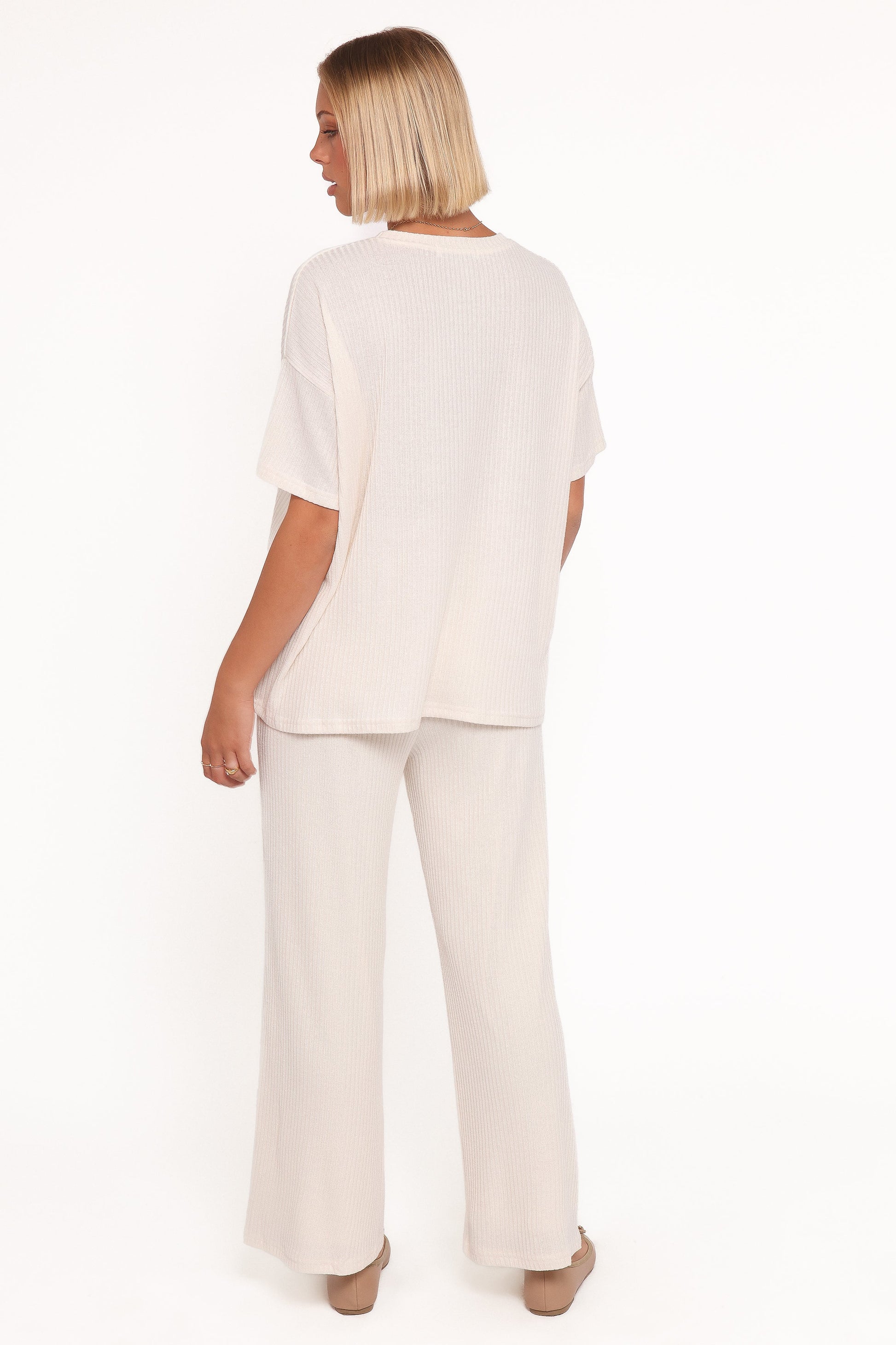 Granger Knit Pant Set - Cream