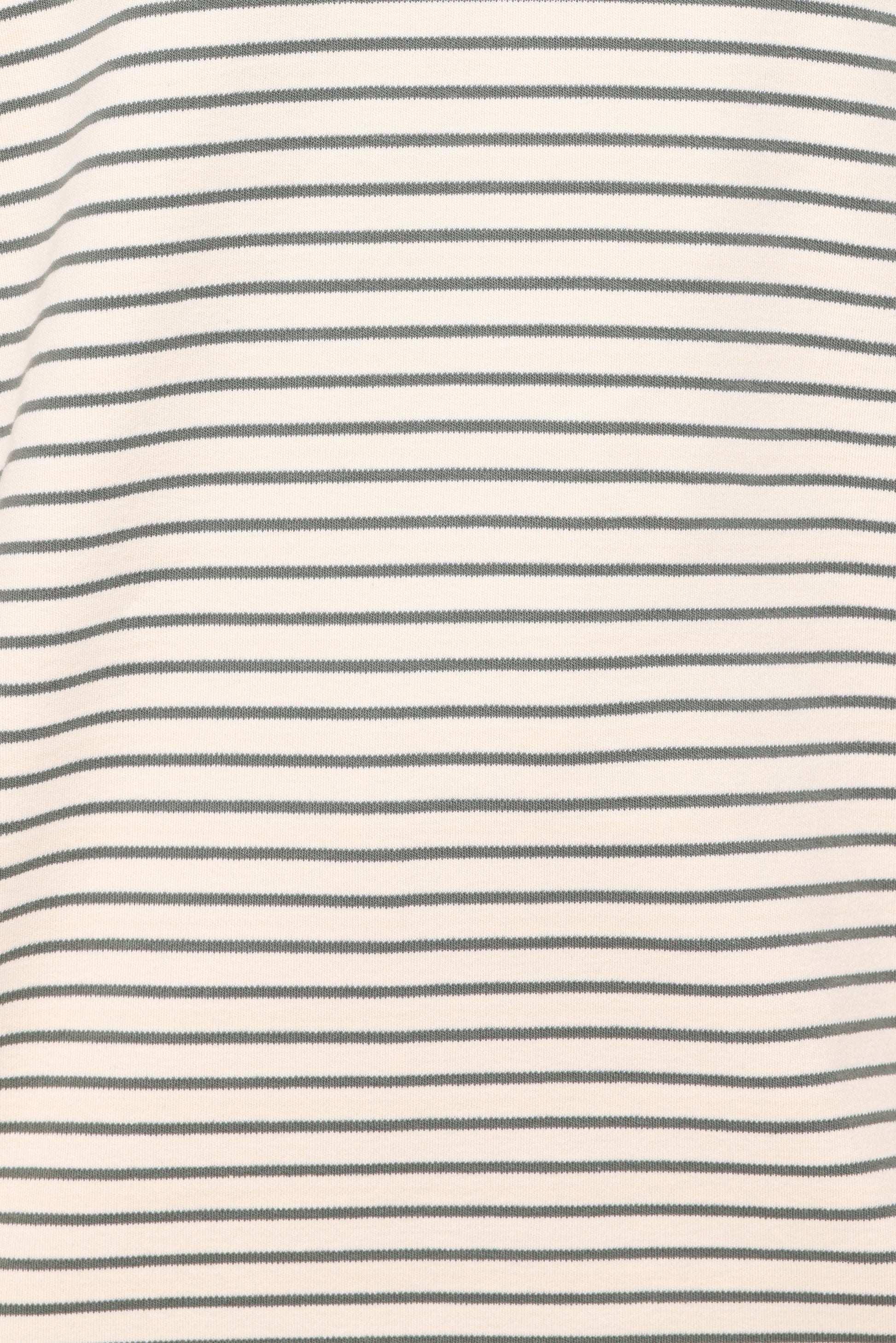 Hellen Stripe Short Set - Cream/Green Stripe