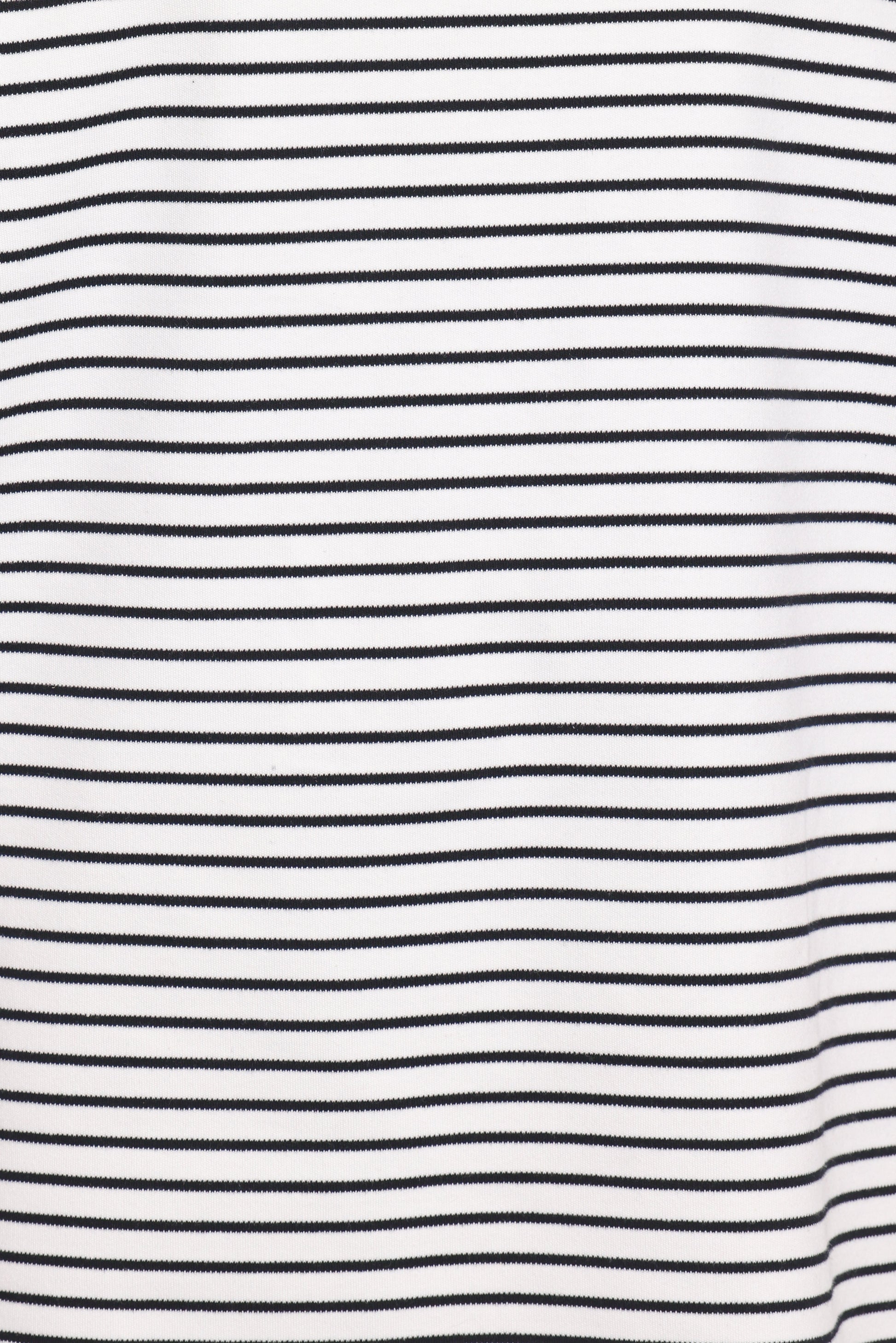 Hellen Stripe Short Set - White Black Stripe