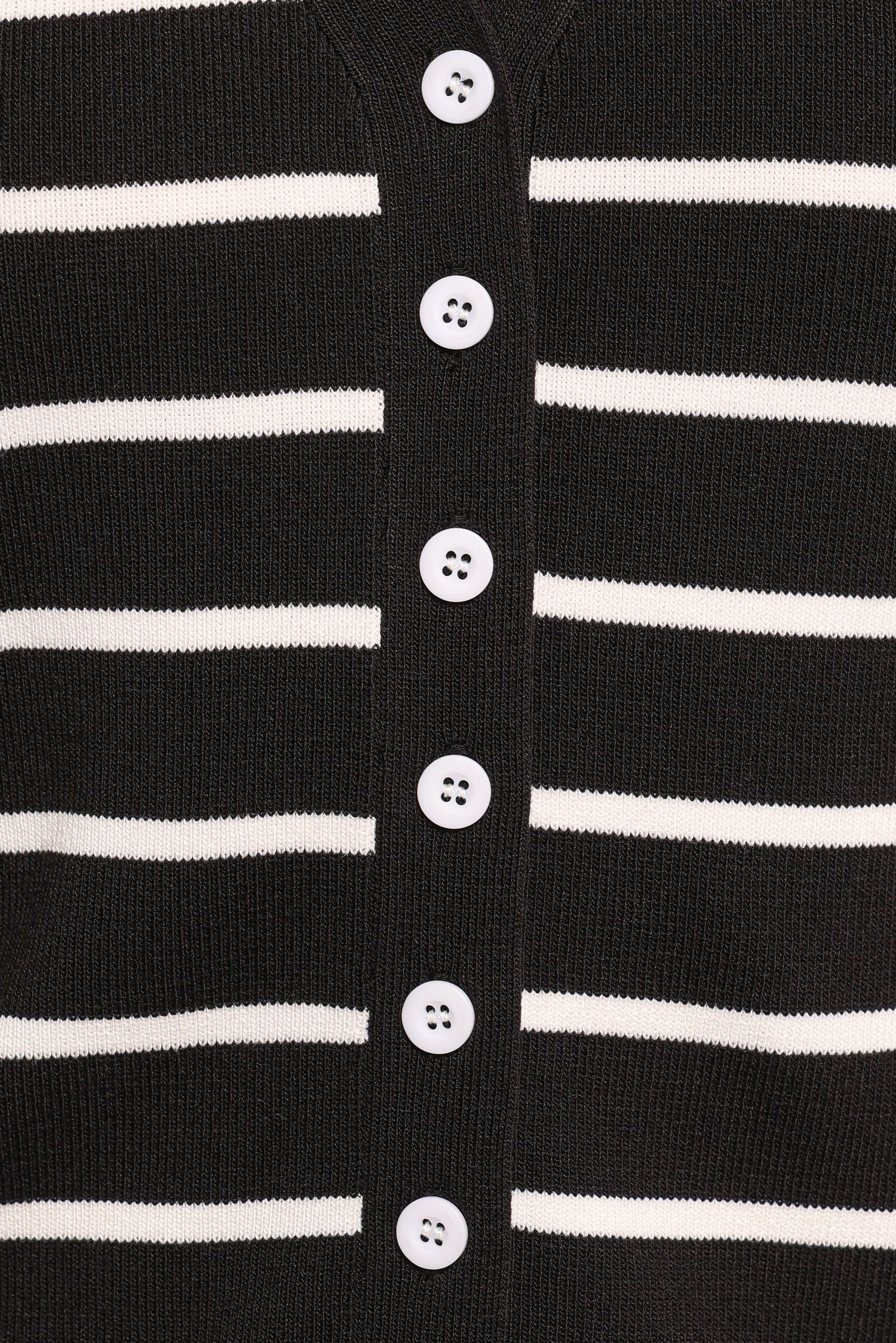 Juna Knitted Pant Set - Black White Stripe