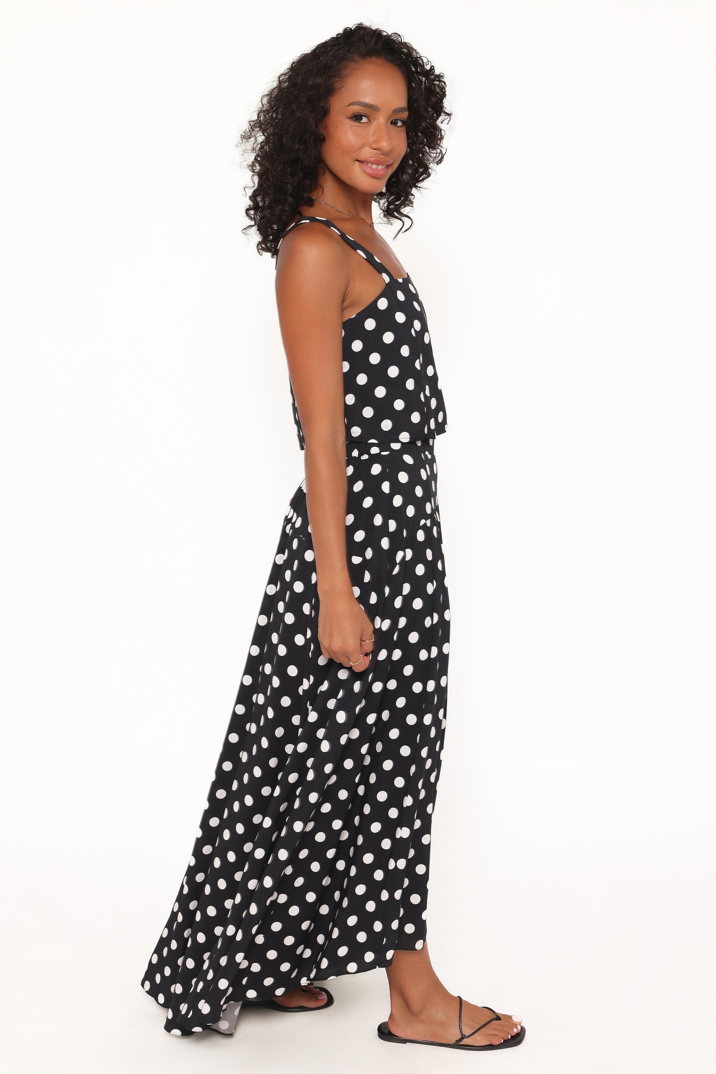 Lulu Set - Black Polka Dot
