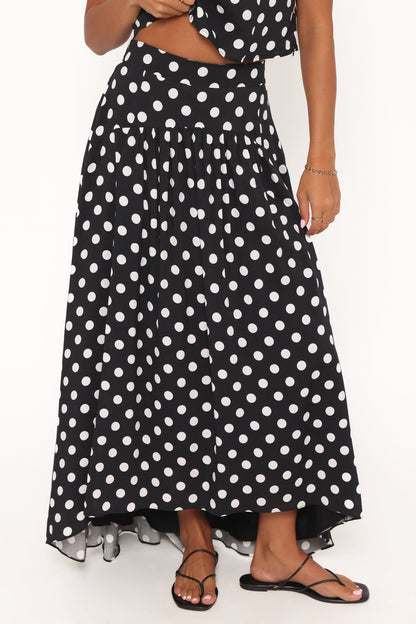 Lulu Set - Black Polka Dot