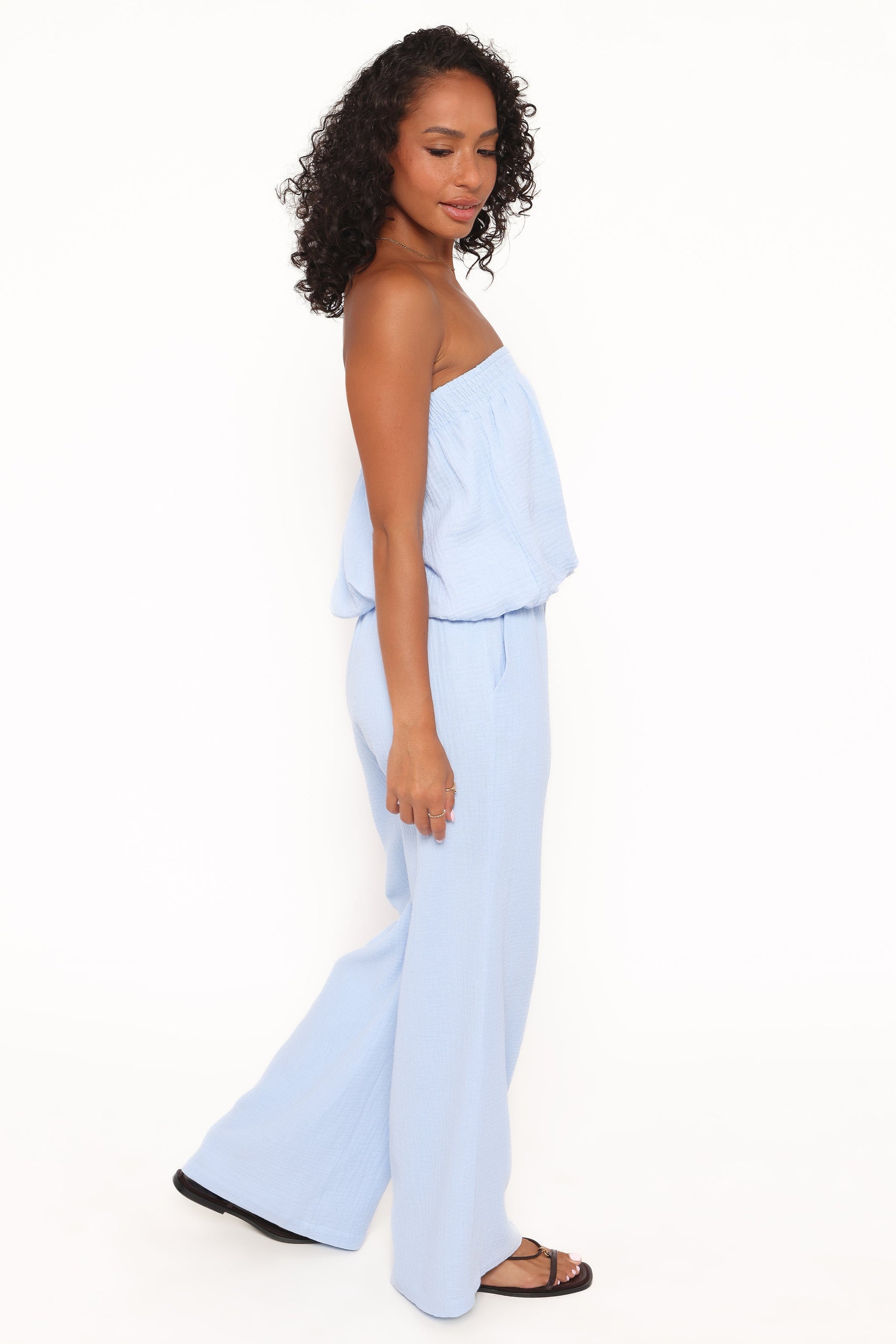 Olivia Pant Set - Baby Blue