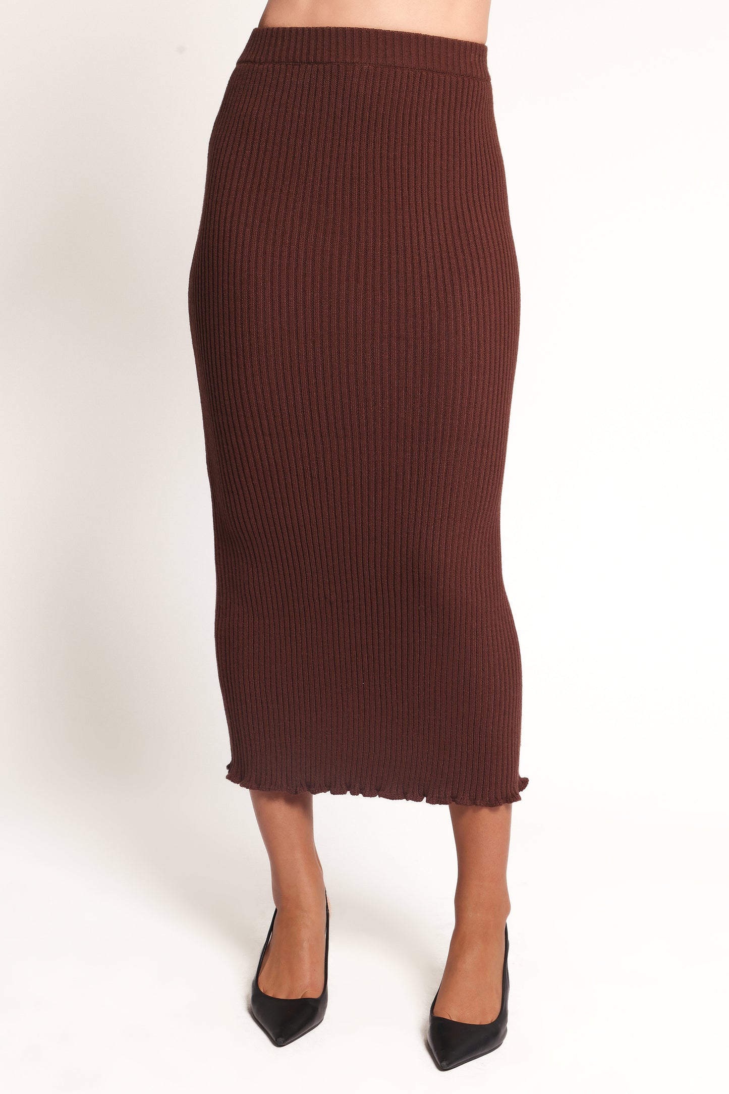 Payton Knitted Set - Chocolate Brown