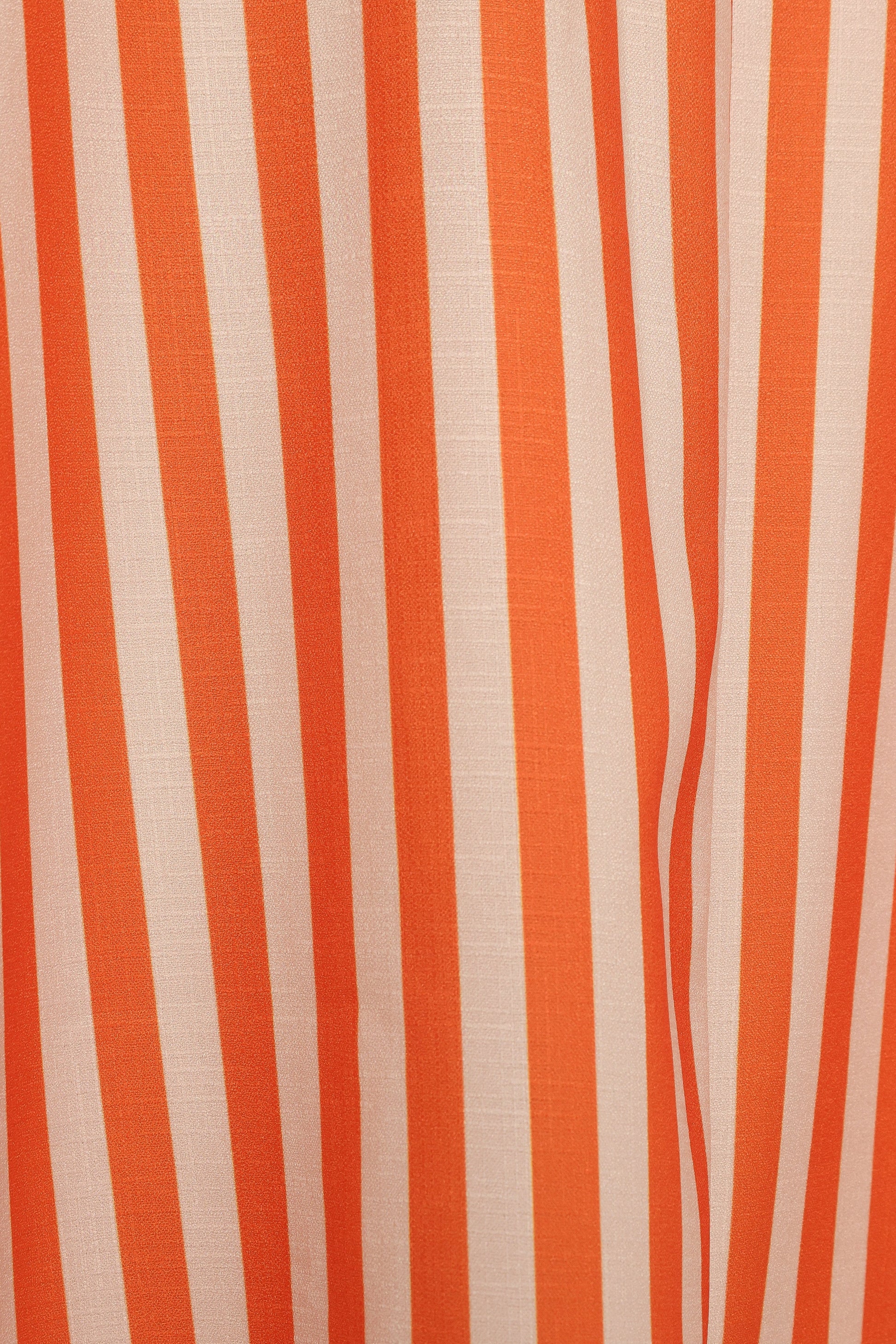 Serafina Two Piece Set - Orange Beige Stripe