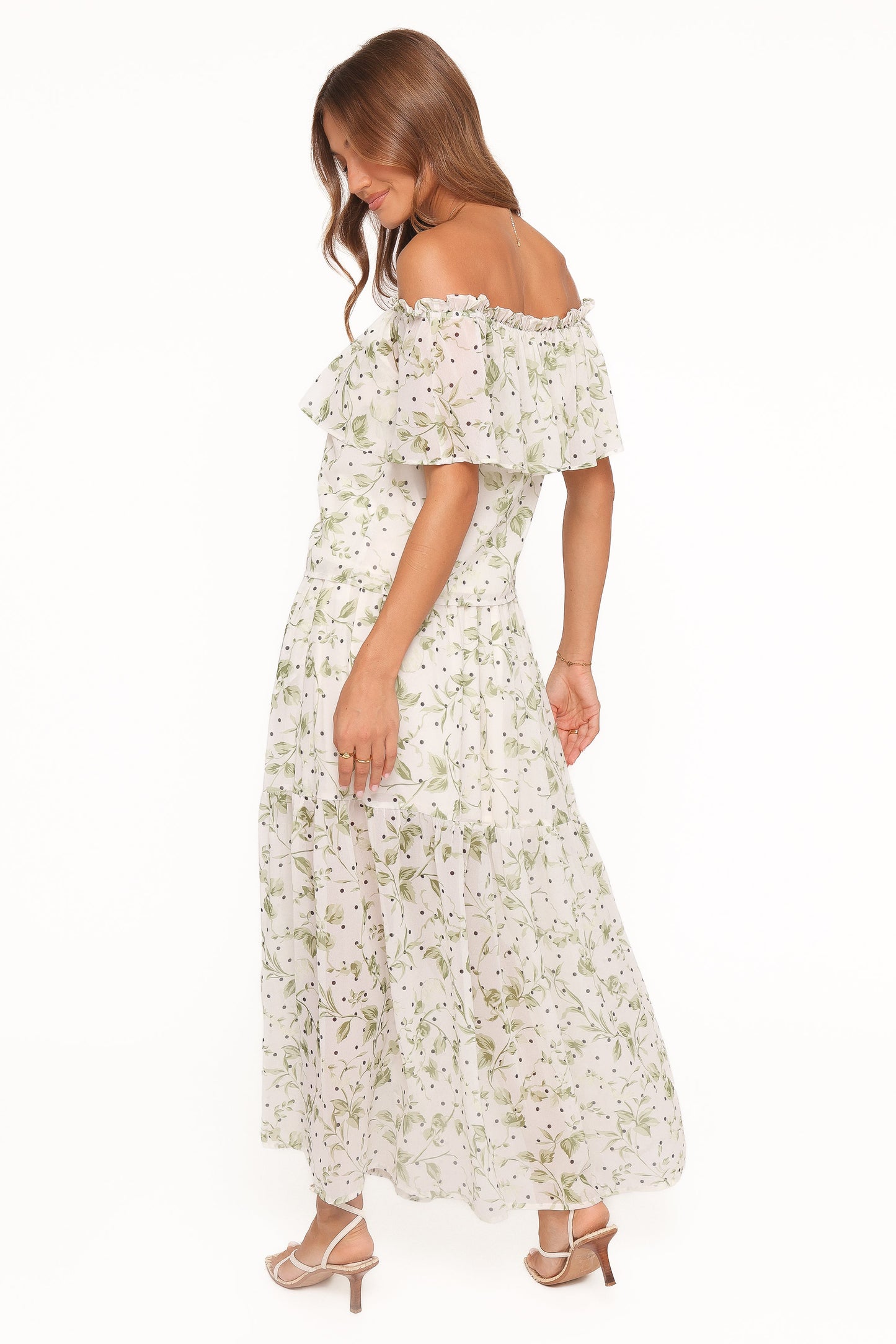 Vanessa Maxi Skirt Set - Green Leaf