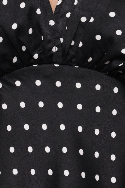 Ailbhe Top - Black Polka Dot