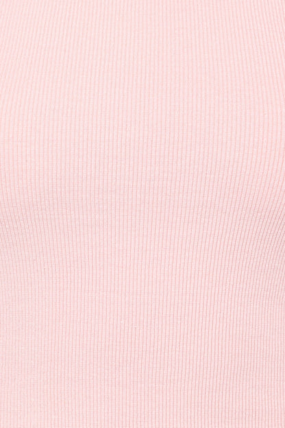 Ari Ribbed Tank Top - Petal Pink