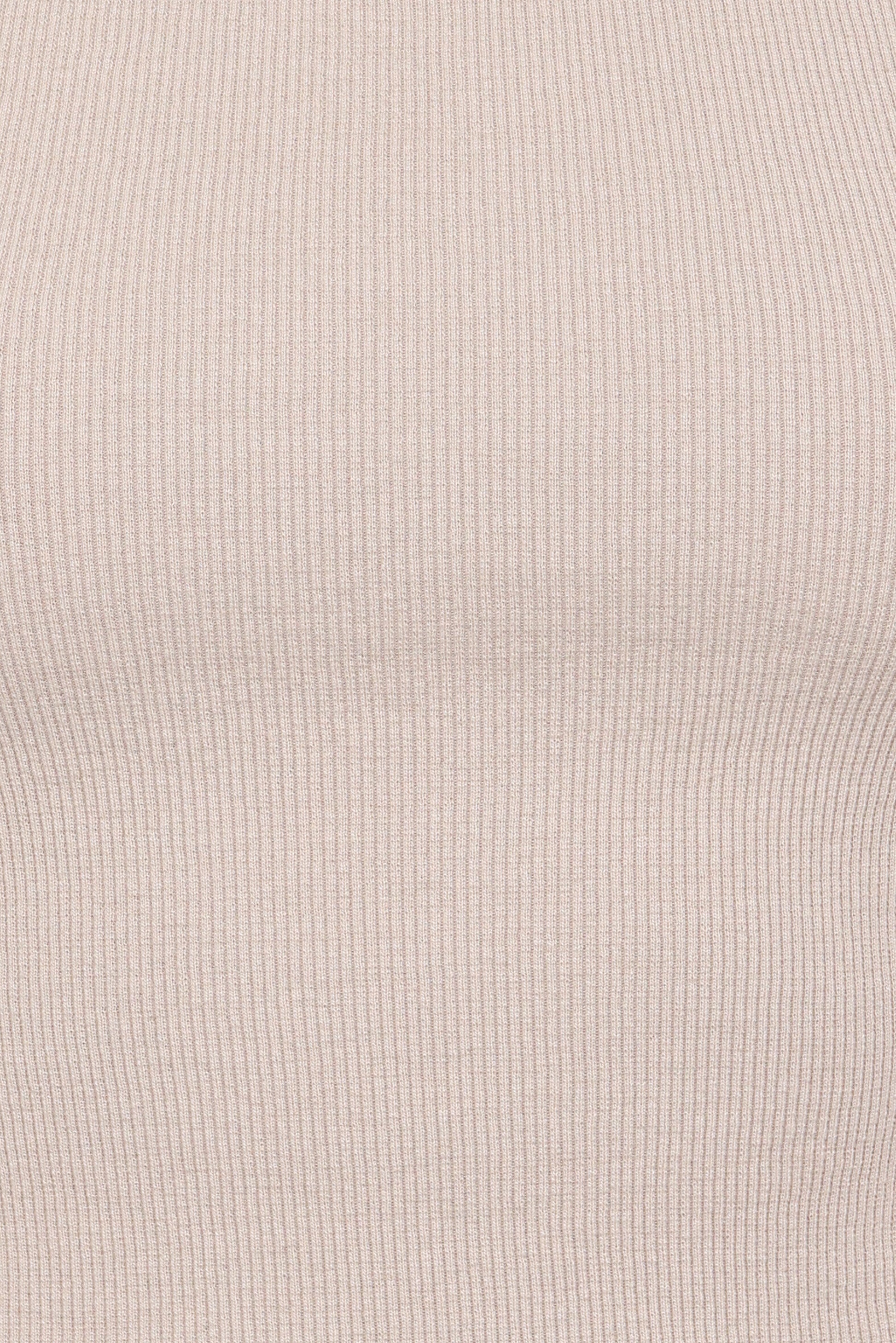 Ari Ribbed Tank Top - Wheat