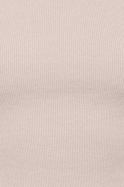 Ari Ribbed Tank Top - Wheat