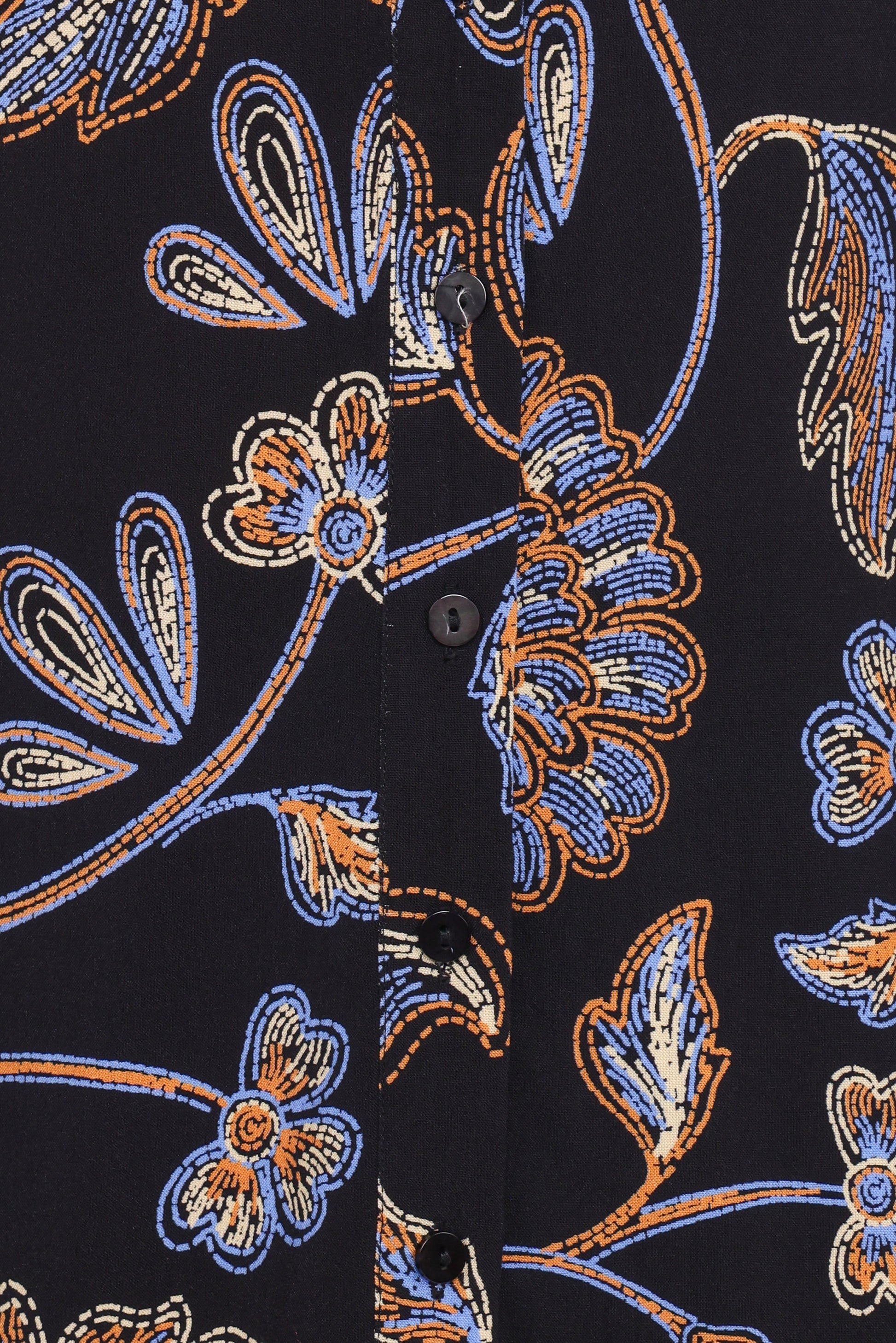 Bennett Shirt - Black Floral