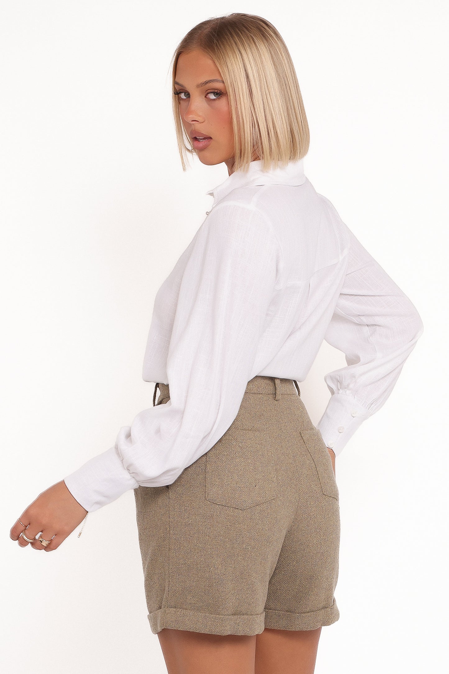 Briggs Long Sleeve Shirt - White