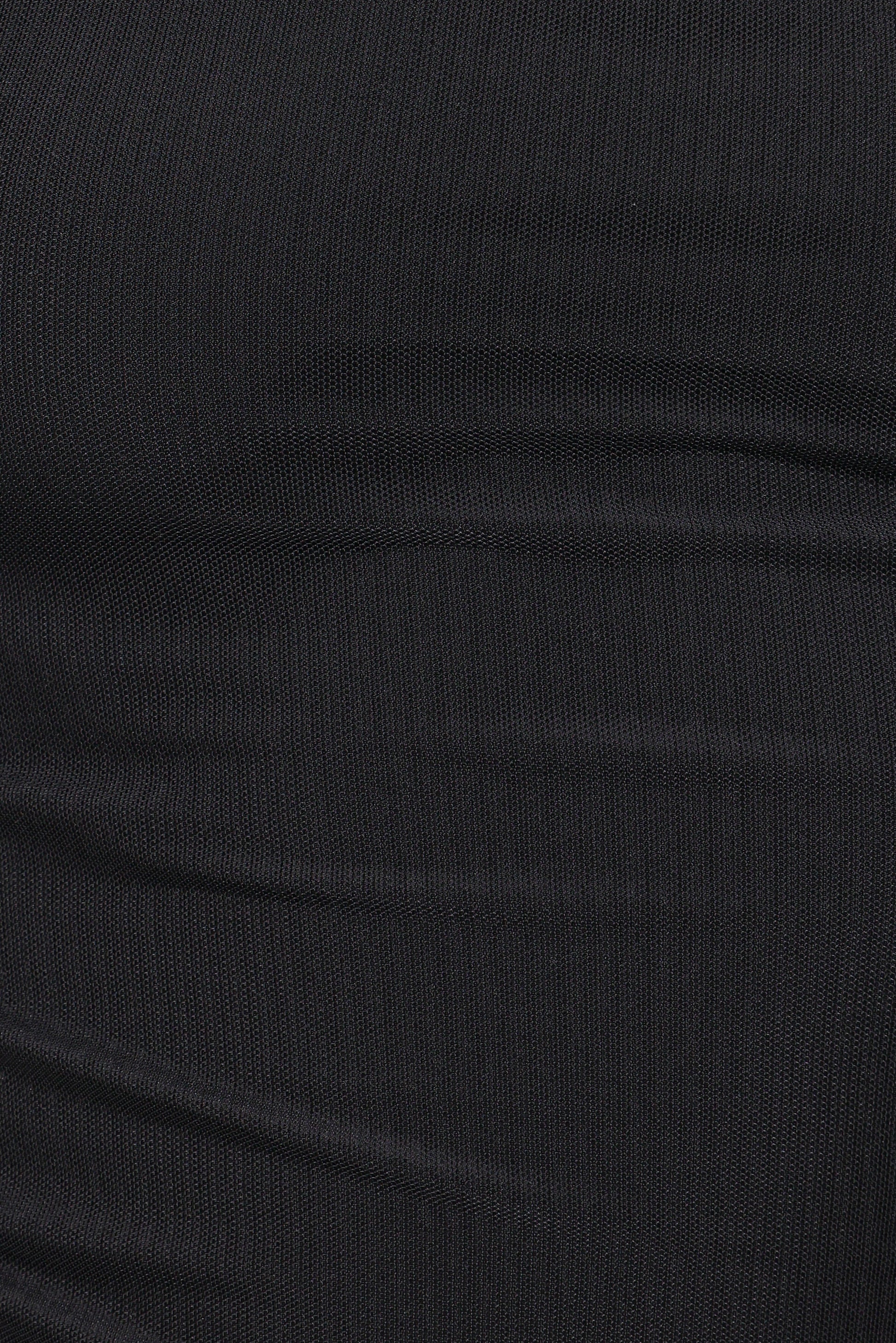 Carlie Mesh One Shoulder Top - Black