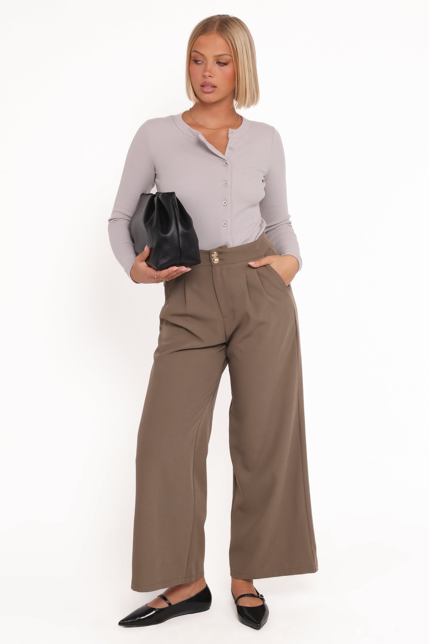 Cass Long Sleeve Top - Grey