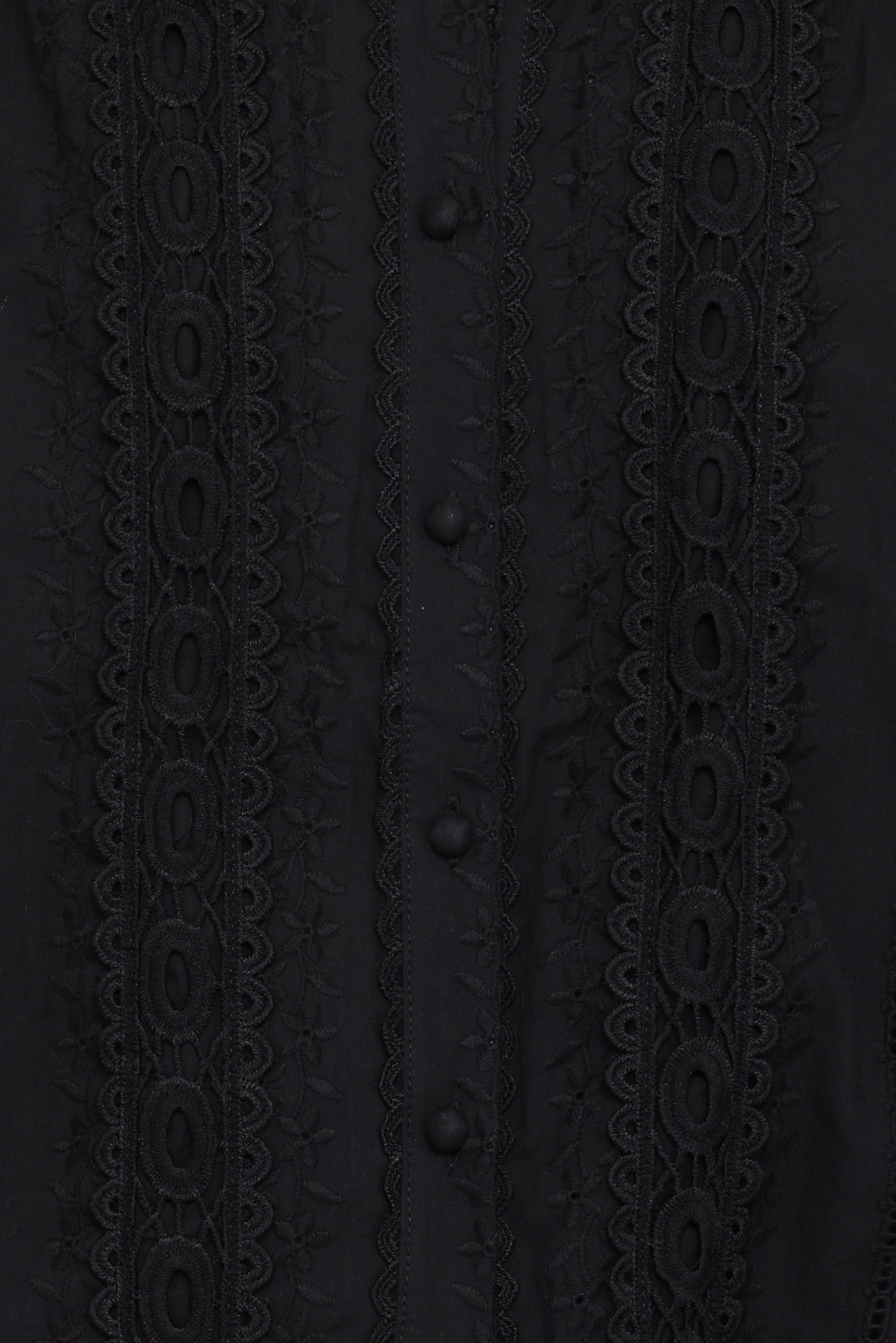 Catania Lace Inset Top - Black