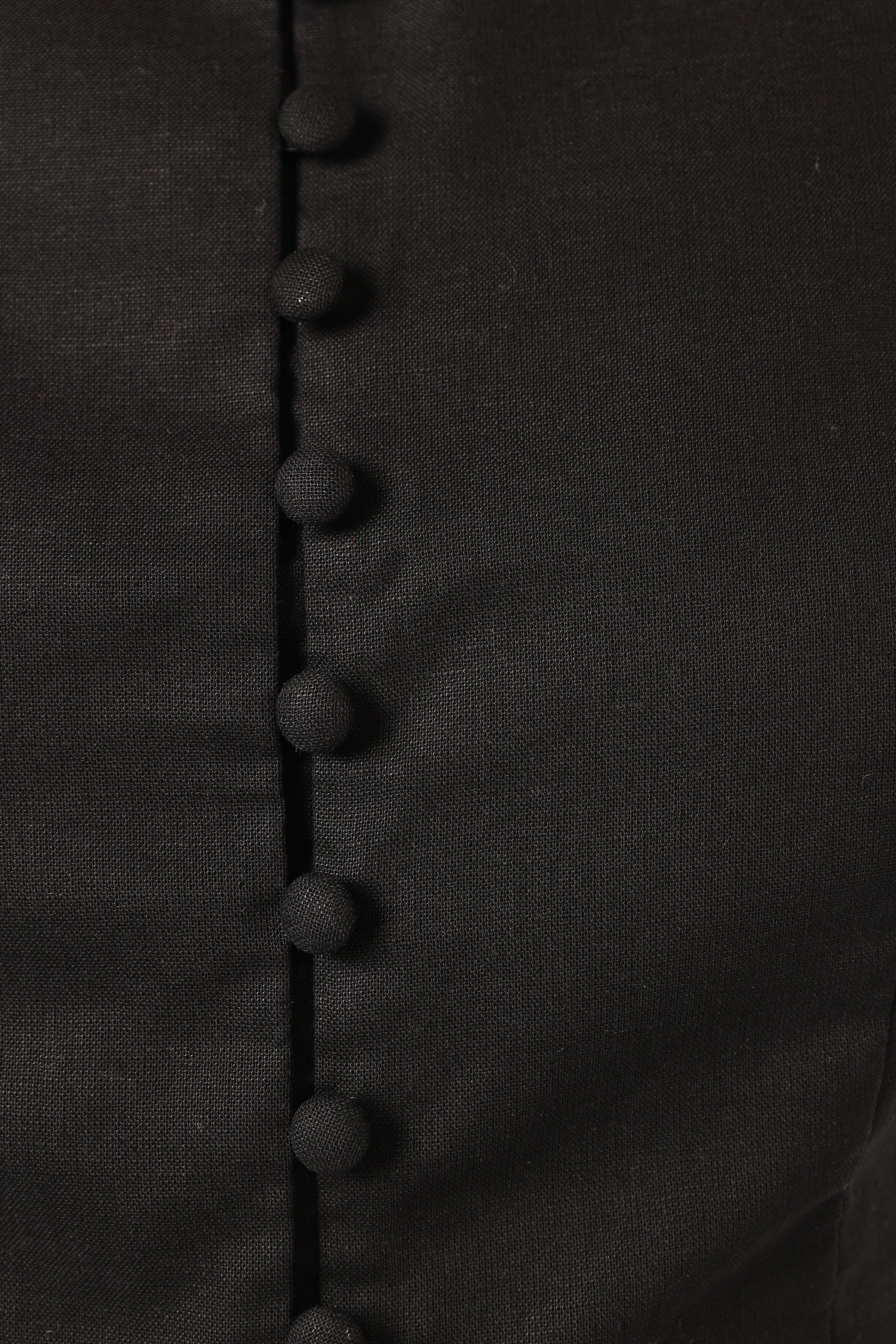 Daniella Linen Vest - Black