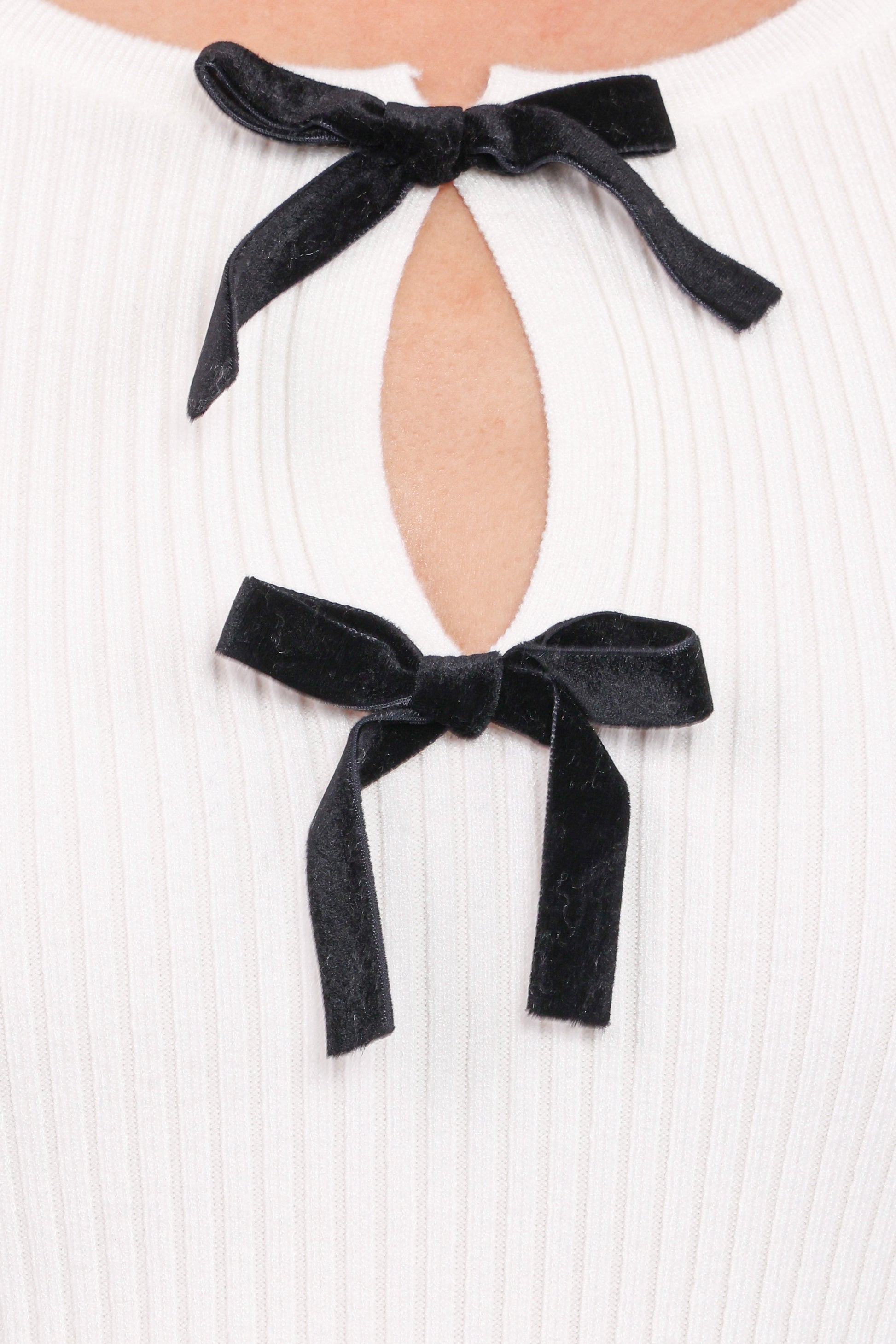 Elba Knit Top - White