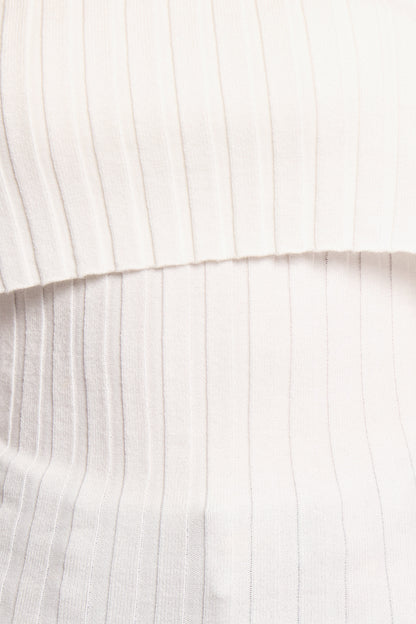 Inora Off Shoulder Knit Top - White