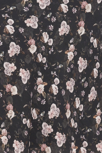 Kedra Tie Shoulder Top - Dark Floral