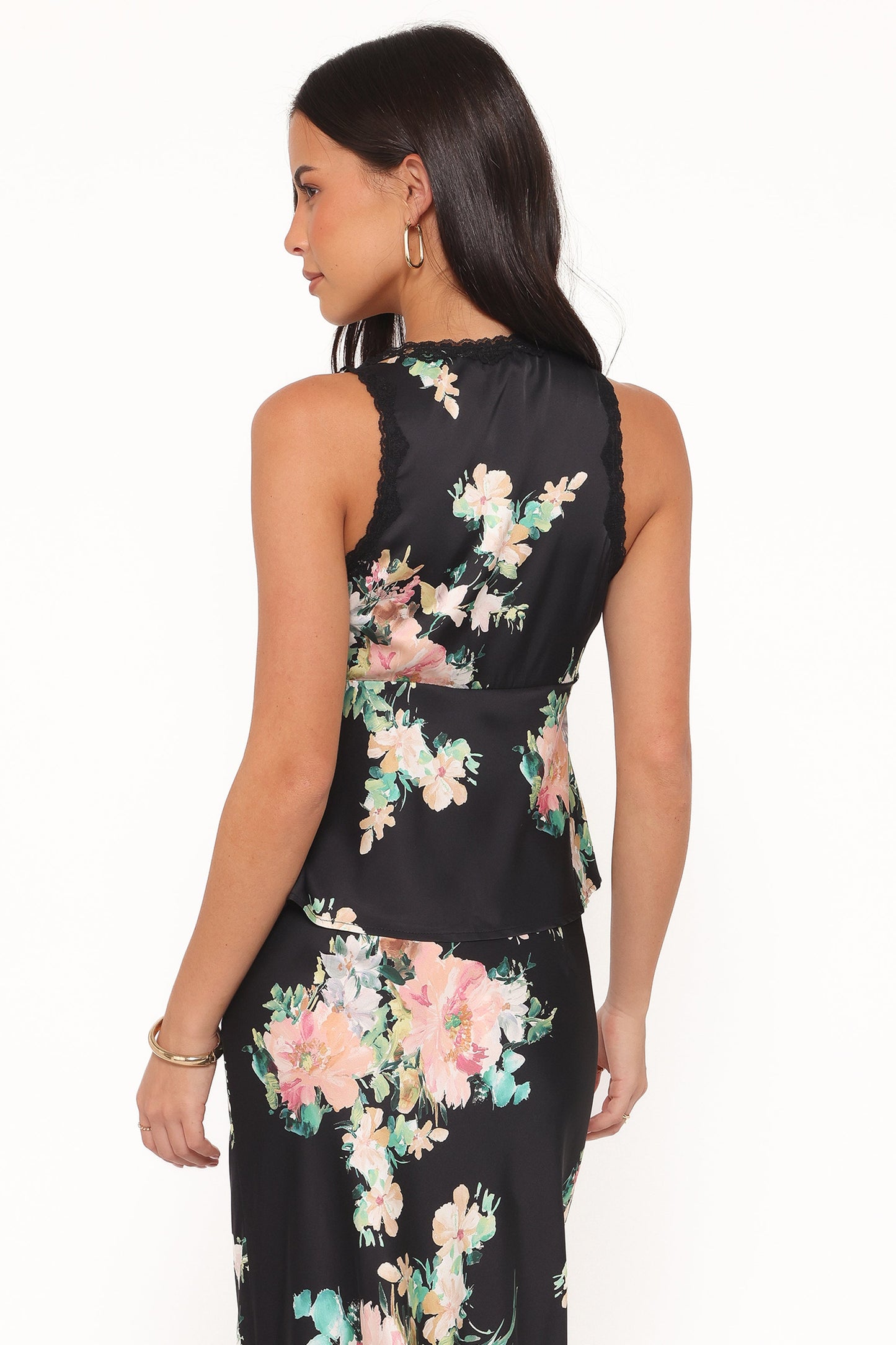 Kelso Top - Black Floral