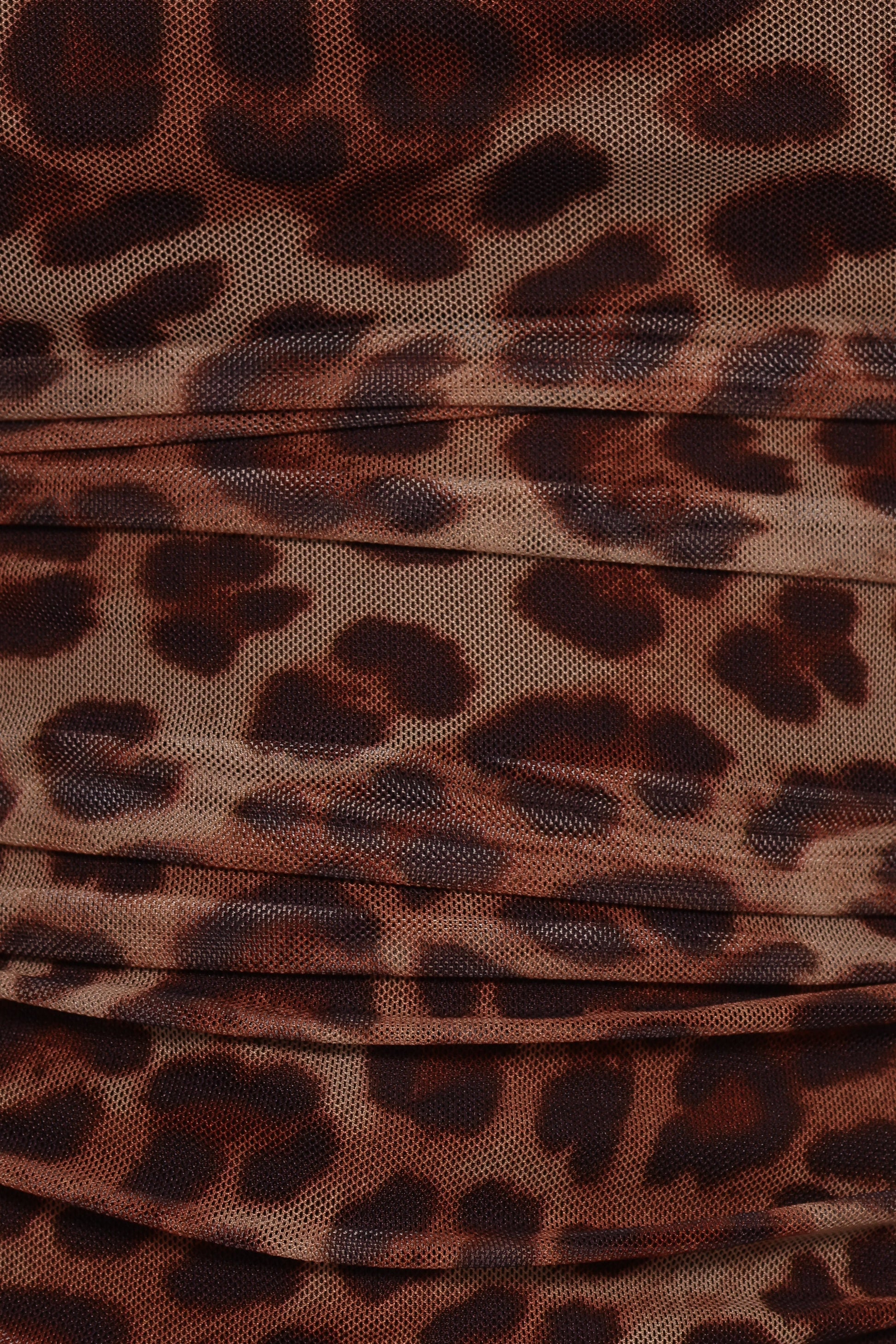 Koa Off Shoulder Top - Leopard
