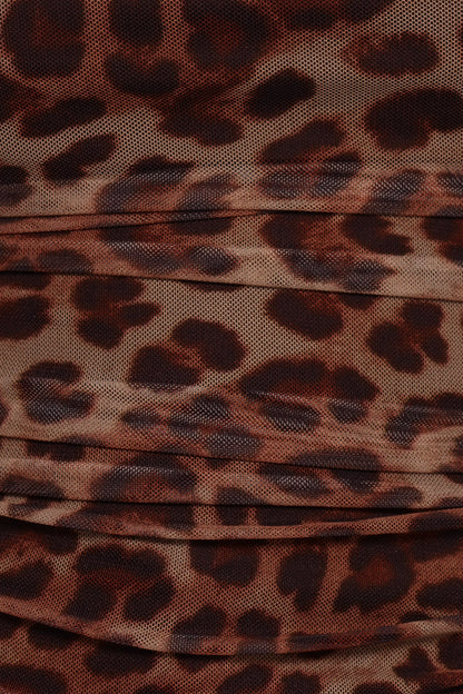Koa Off Shoulder Top - Leopard