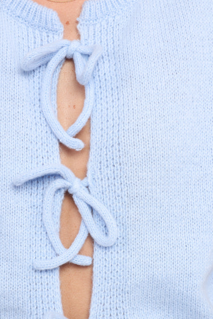 Koskie Tie Knit Top - Blue